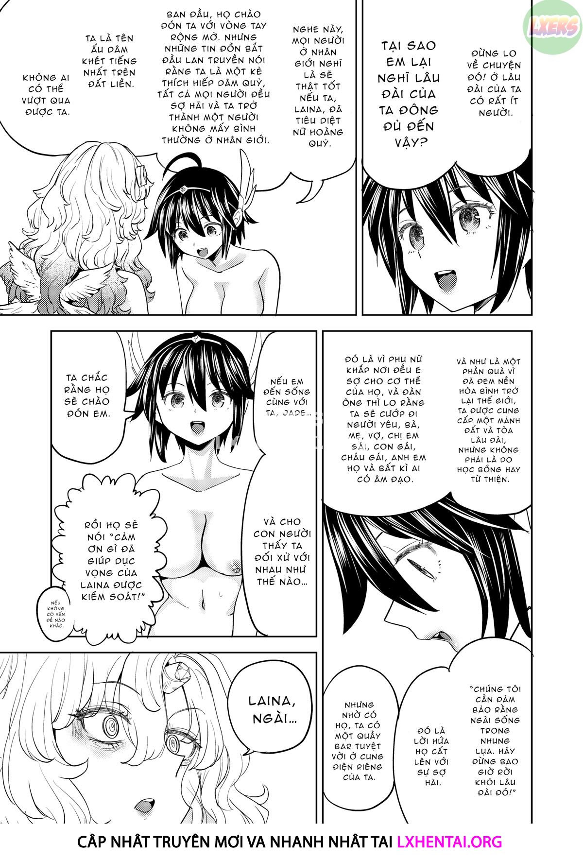 Đọc truyện hentai Tái sinh thành một nữ anh hùng có 5 người vợ quỷ - Chap 5