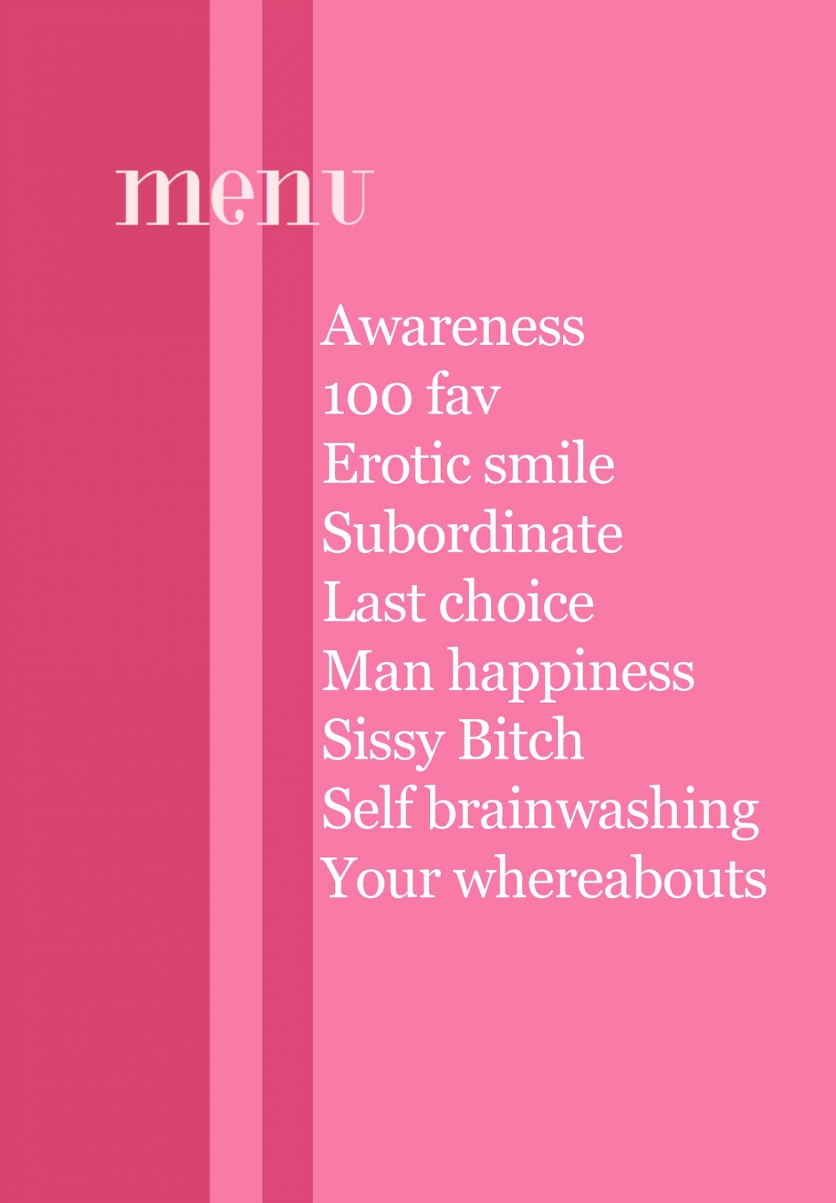 Đọc truyện hentai SISSY A LA CARTE 29 - Oneshot