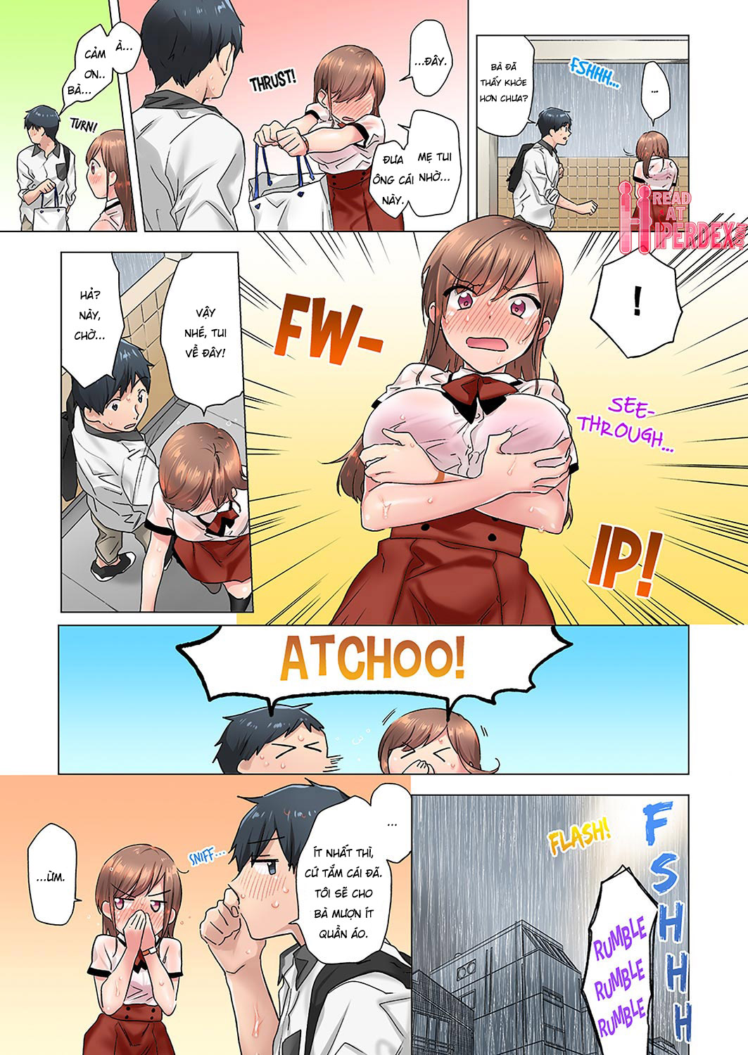 Đọc truyện hentai Làm Tình Với Nhỏ Bạn Ướt Đẫm Mồ Hôi... - Chap 4