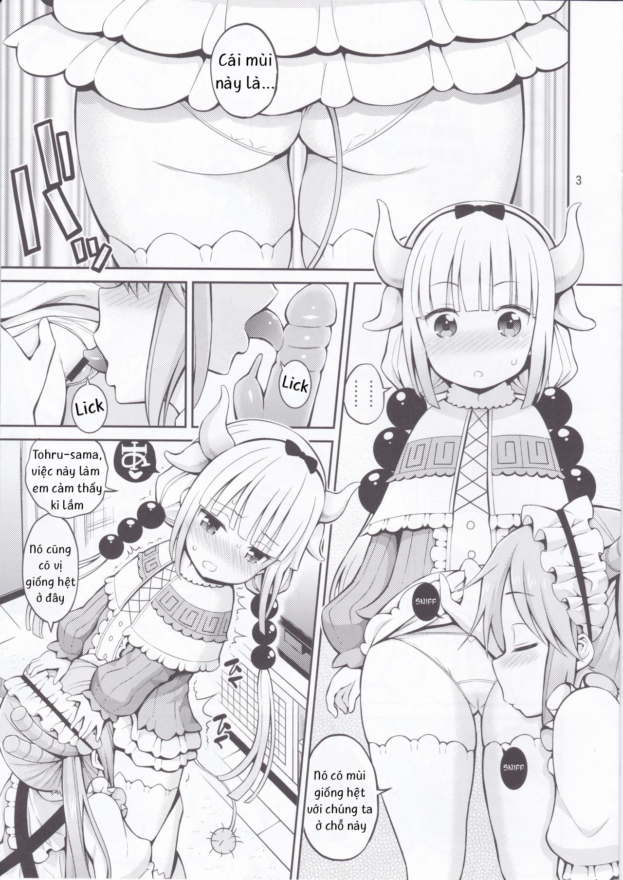 Đọc truyện hentai Kobayashi-san-chi no Ona Dragon - Oneshot