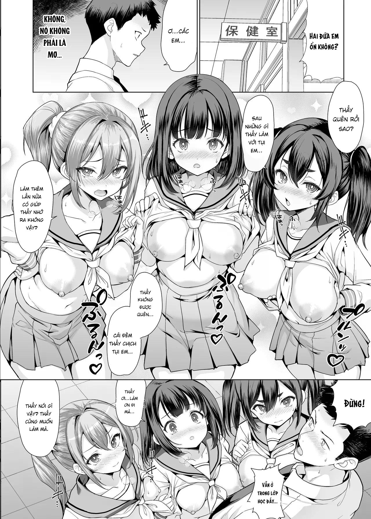 Đọc truyện hentai Onsen Haitte tara Joseito-tachi ga Osotte Kita - Oneshot