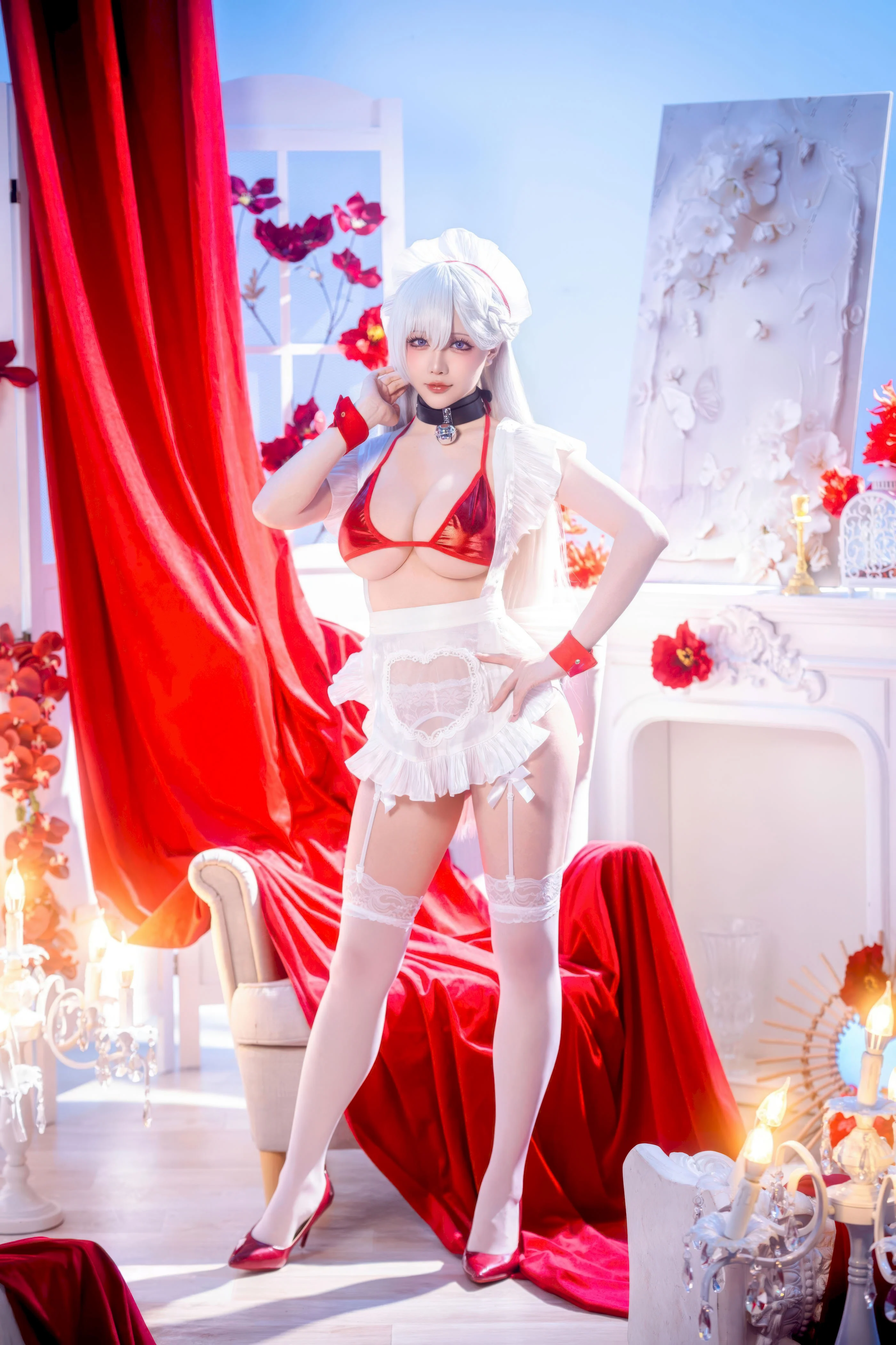 Đọc truyện hentai Tuyển tập Albums siêu phẩm Cosplay - Chap 1434 - Starry Night - (First Half) Azur Lane Belfast