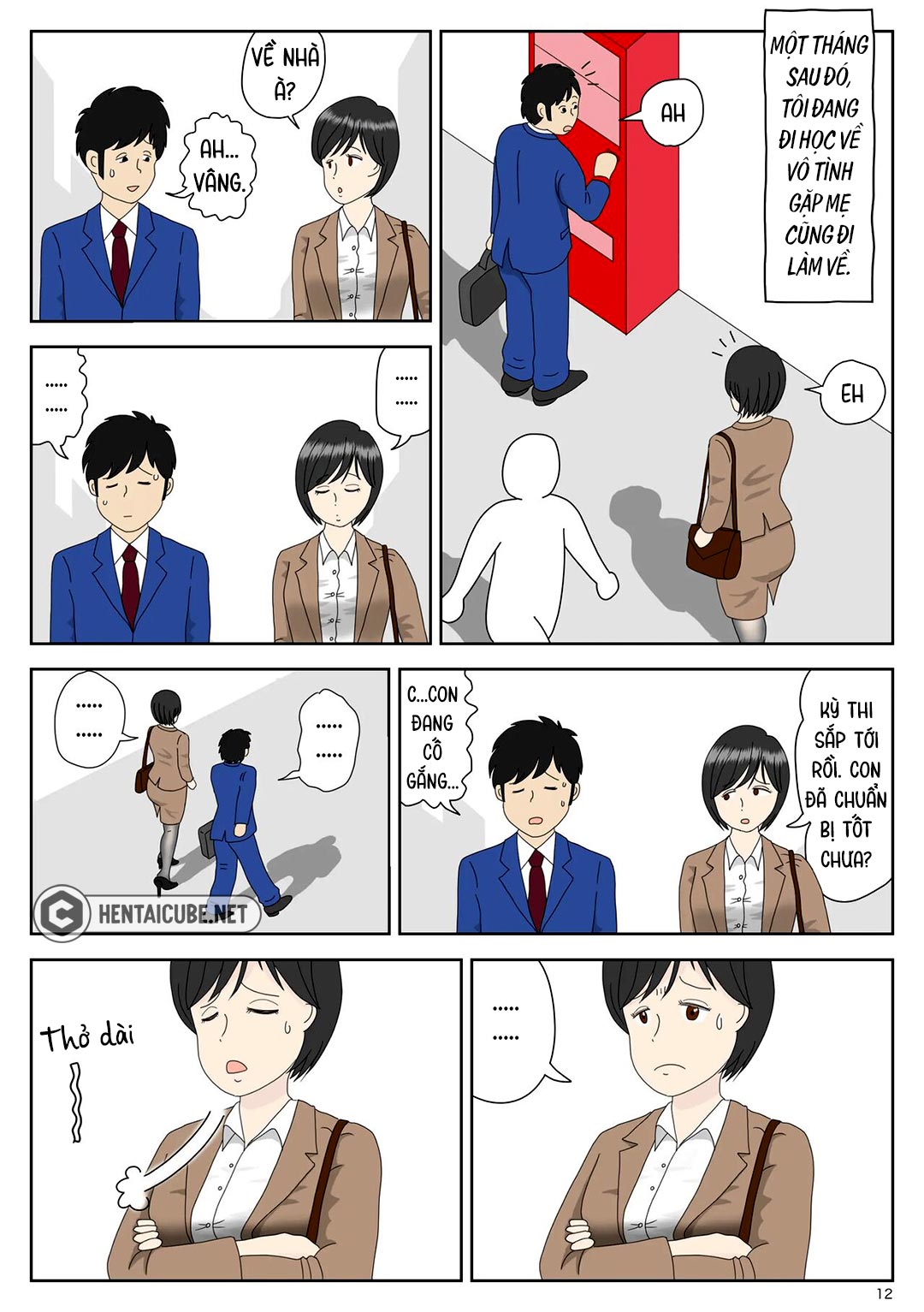 Đọc truyện hentai Bị mẹ phát hiện đang rình trộm thủ dâm - Chap 1