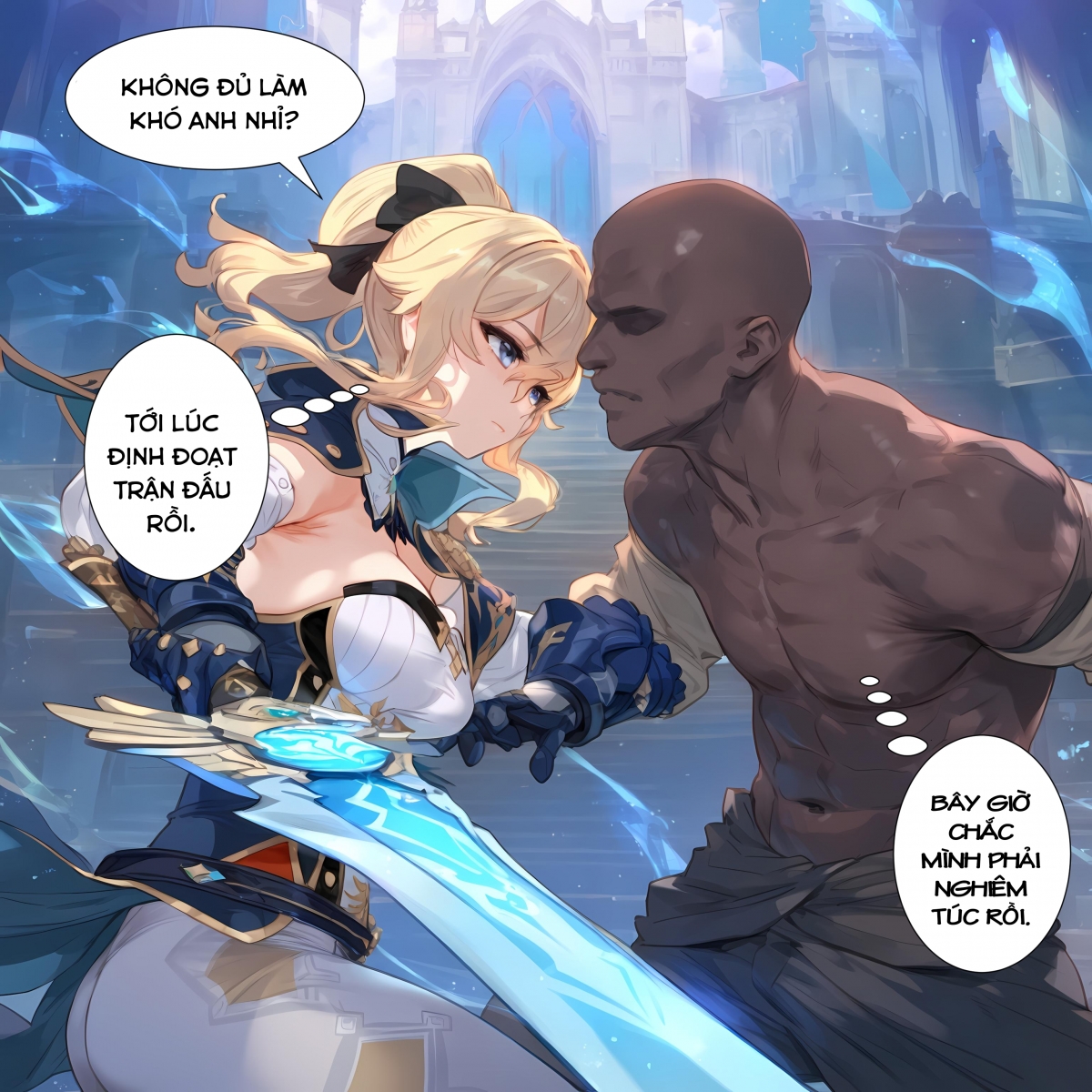 Đọc truyện hentai Kị sĩ bị đánh bại. (Genshin Impact) - Oneshot