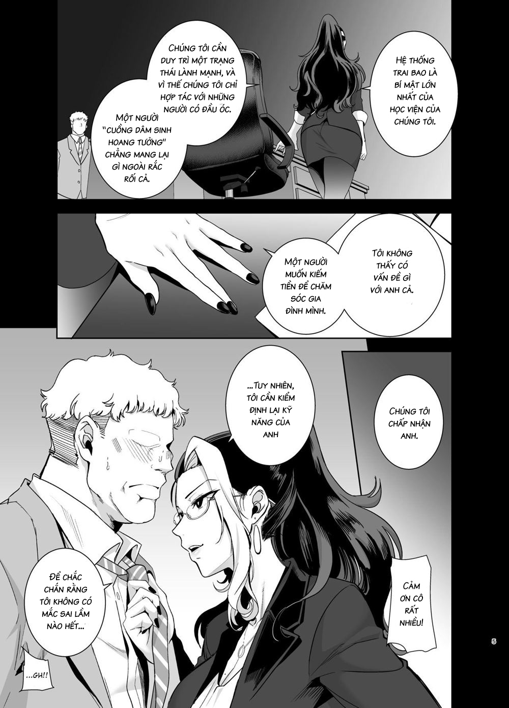 Đọc truyện hentai Seika Jogakuin Koutoubu Kounin Sao Oji-san 2 - Oneshot