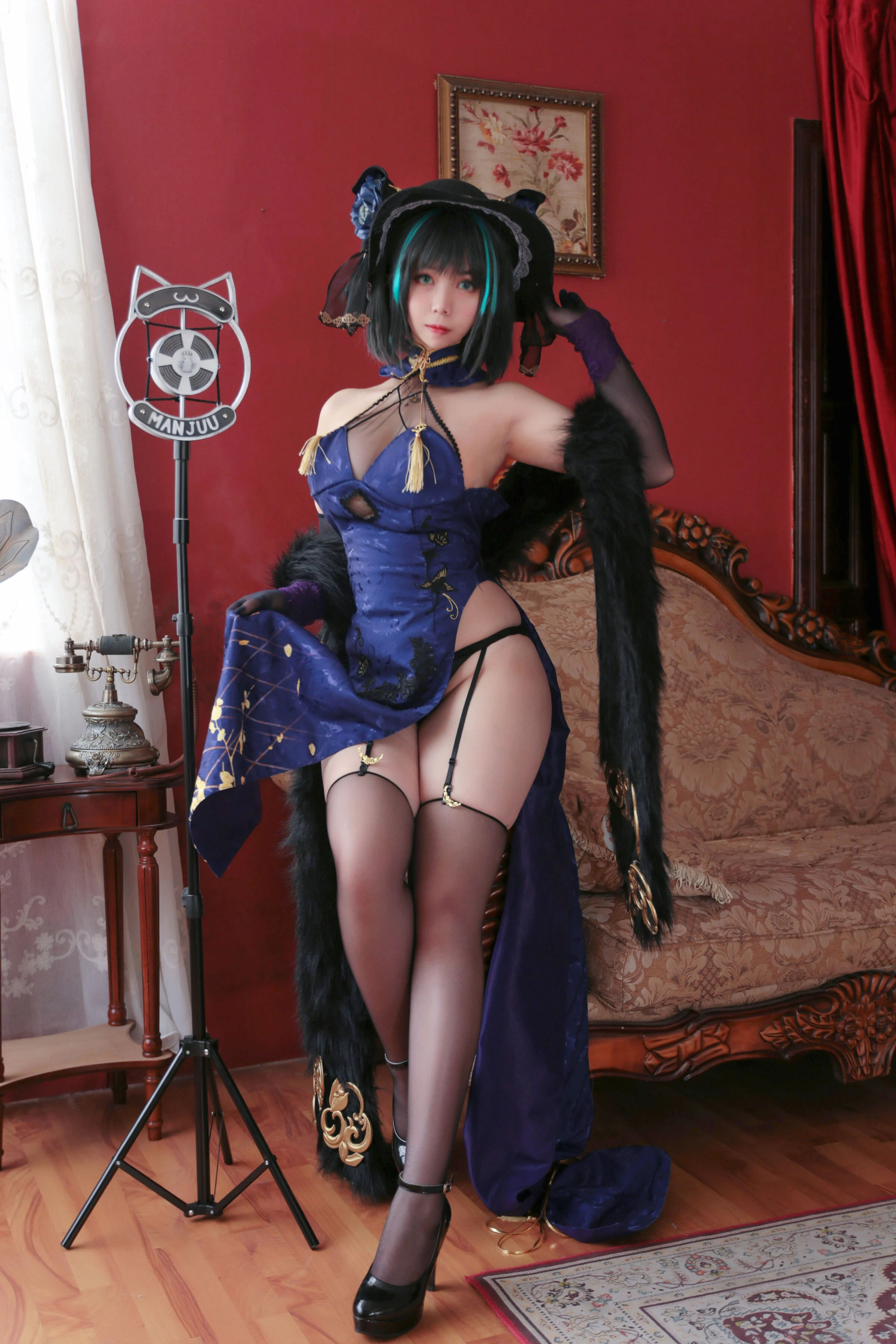 Đọc truyện hentai Tuyển tập Albums siêu phẩm Cosplay - Chap 569 - Meroko_Mei Tong - Cheshire Cheongsam