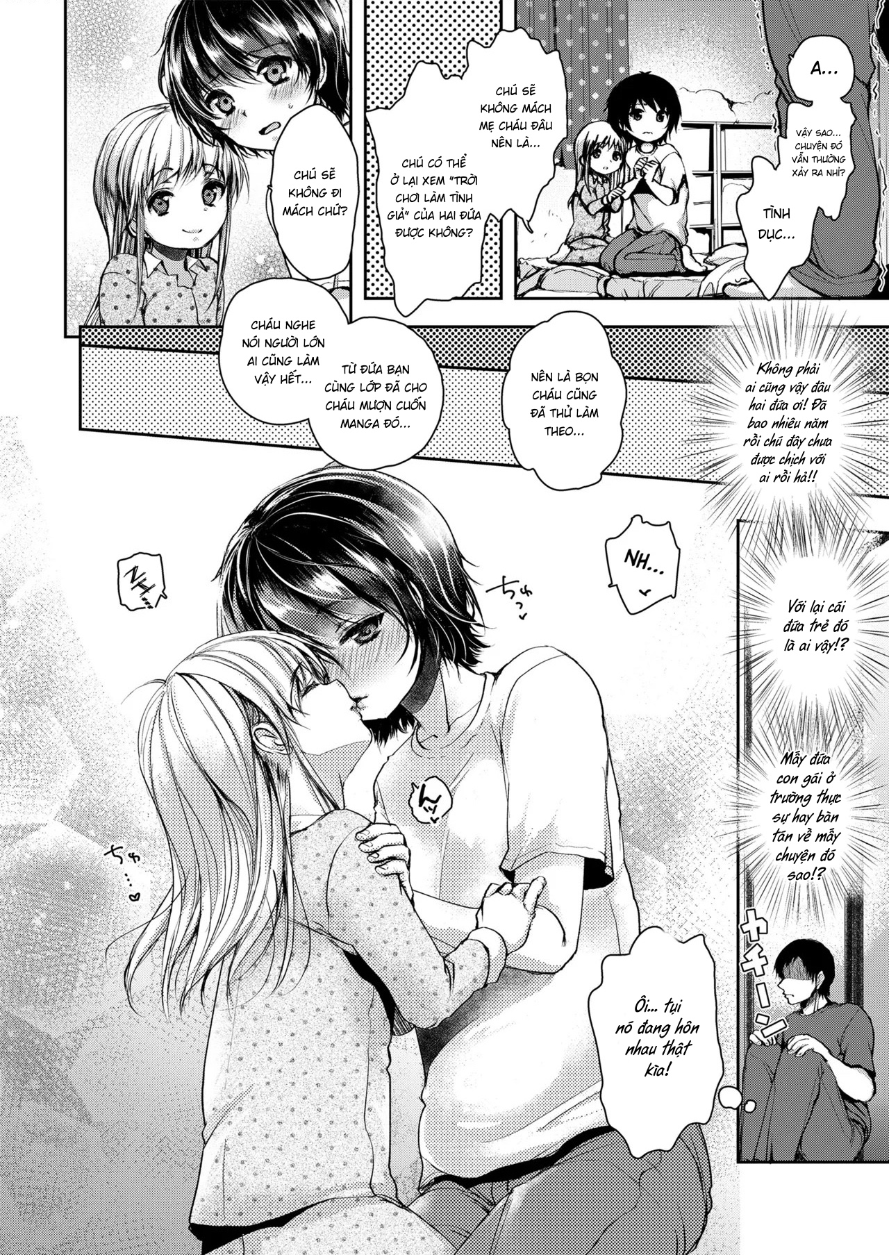 Đọc truyện hentai Naisho no Ecchi Gokko - Secret Immoral Play - Oneshot