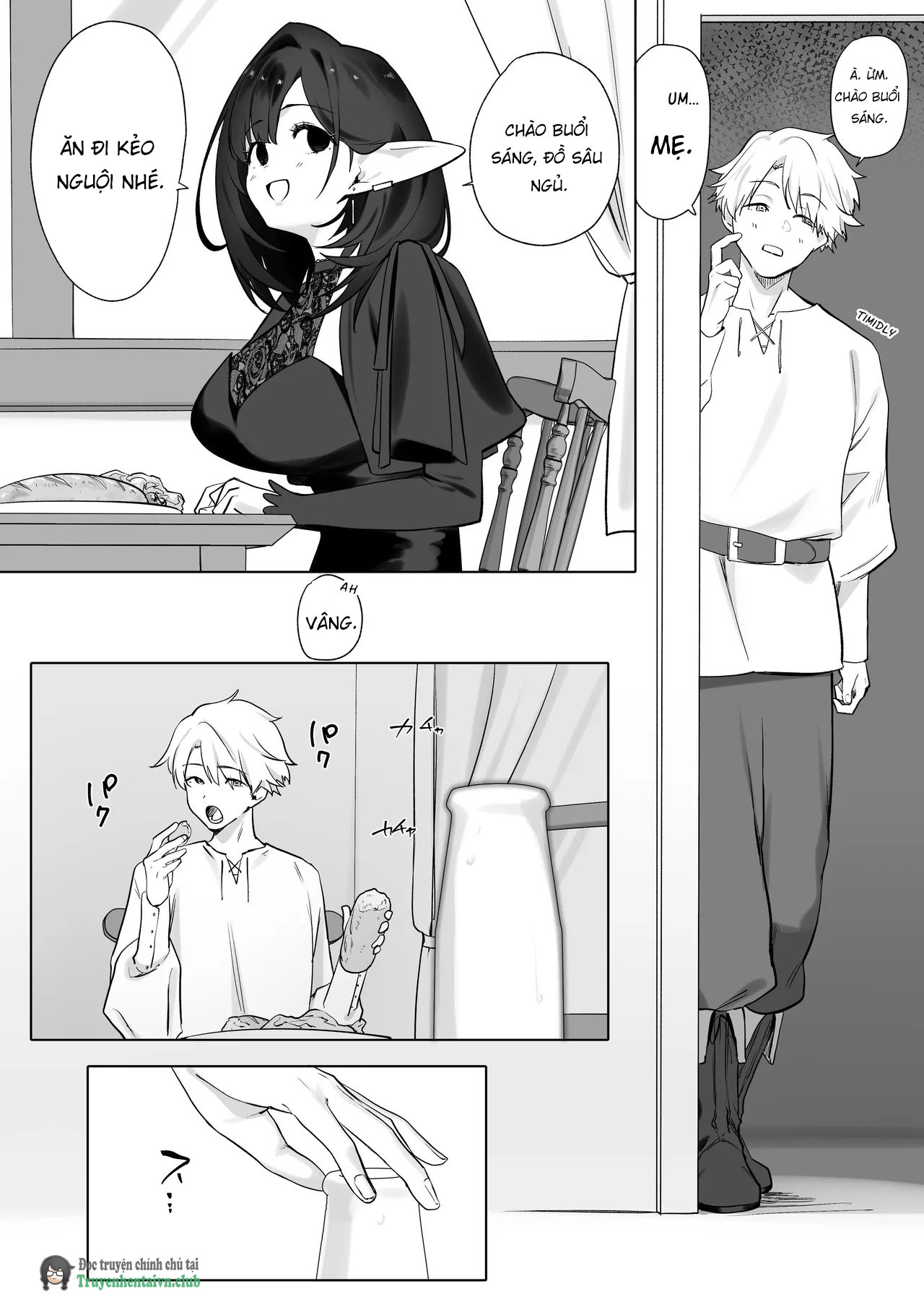 Đọc truyện hentai Elf no Milk de Otona ni Narimashita - Oneshot