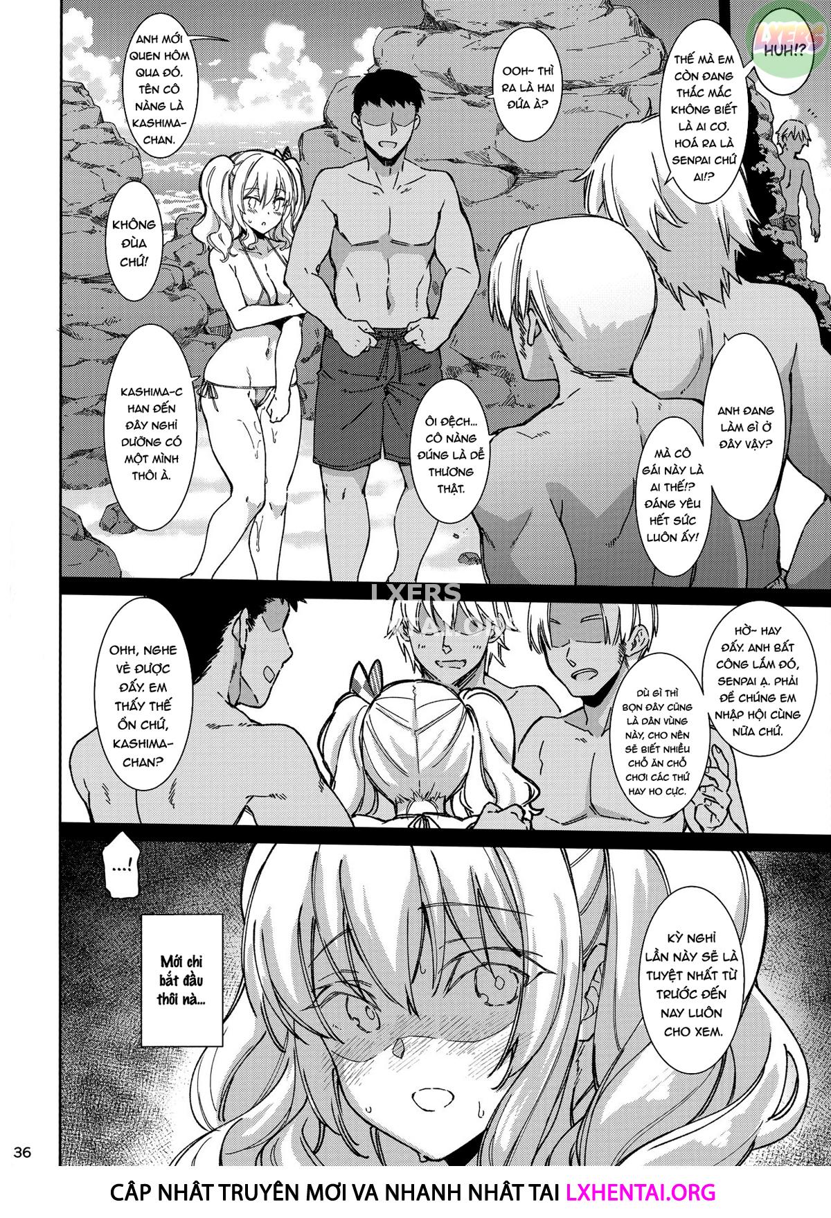 Đọc truyện hentai Heart-Broken Kashima's Summer Vacation - Oneshot