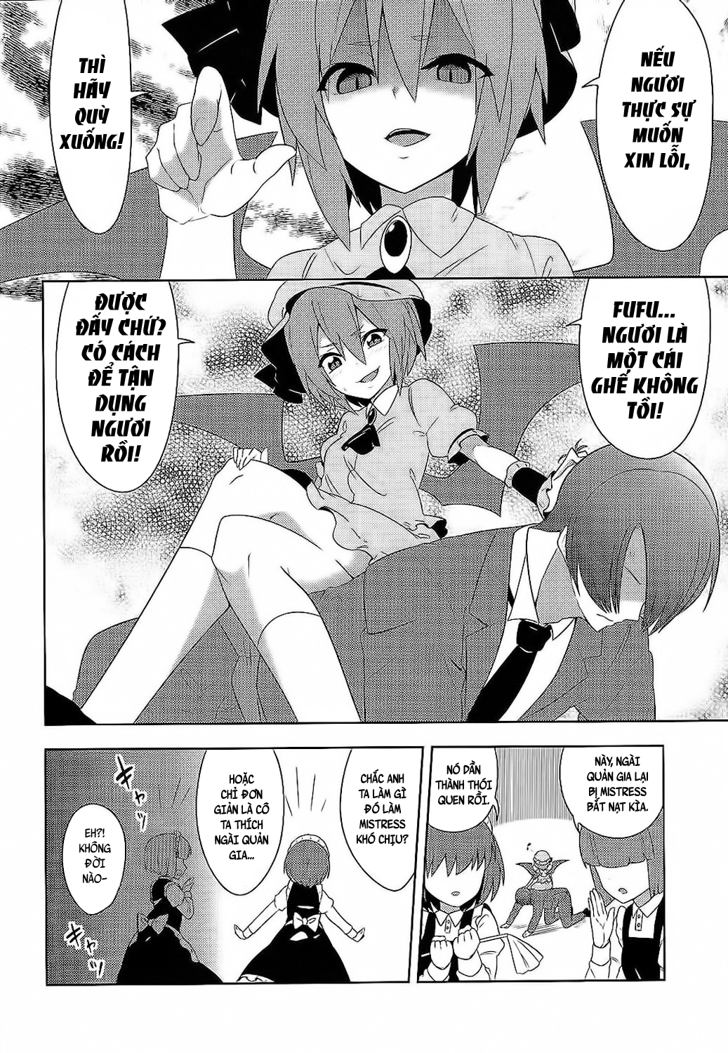 Đọc truyện hentai Fukujuu X Roshutsu X Gekokujou (Touhou Project) - Oneshot