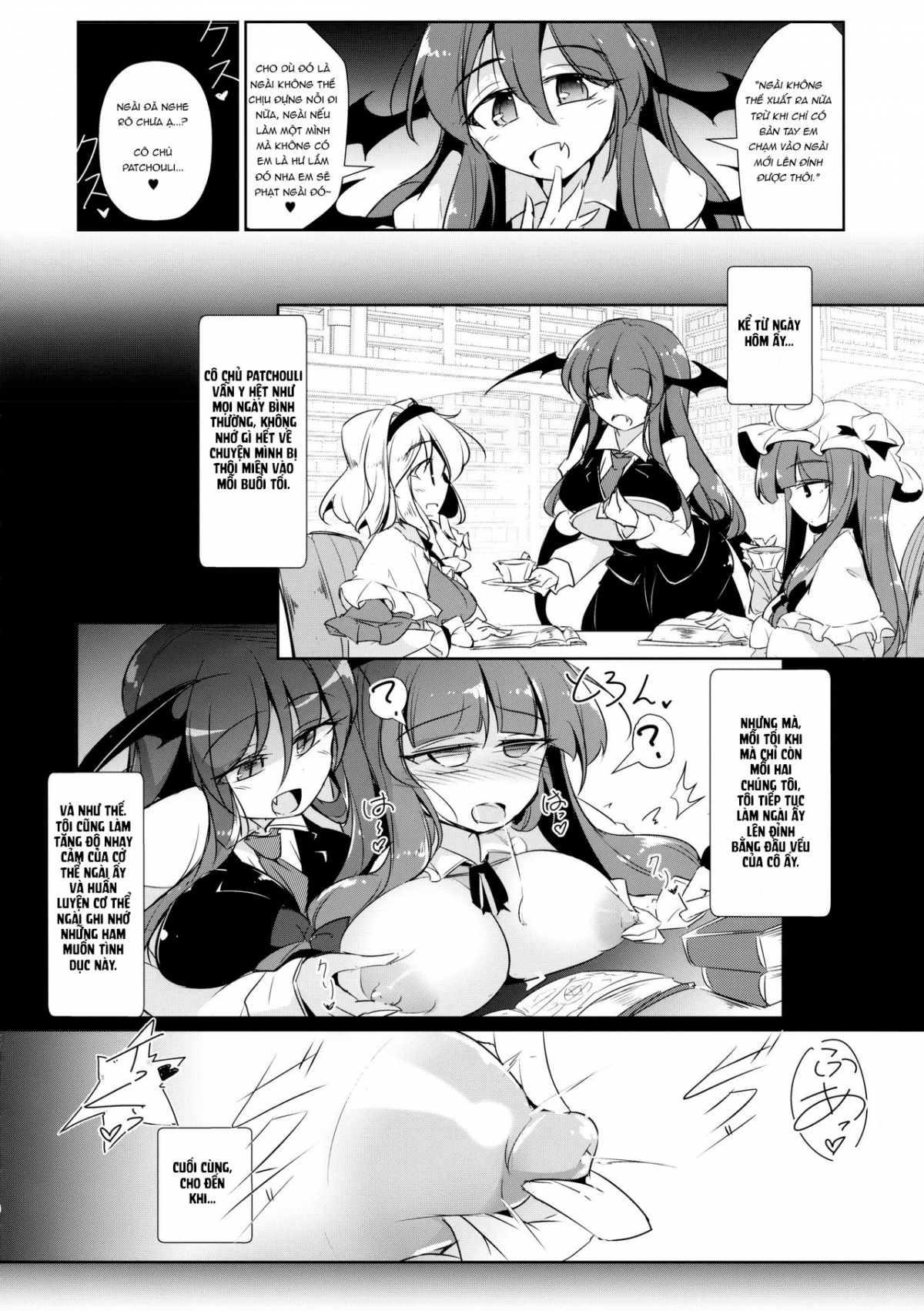 Đọc truyện hentai PatchouKoa Nyuuetsu Shujuu Gyakutenda (Touhou Project) - Oneshot
