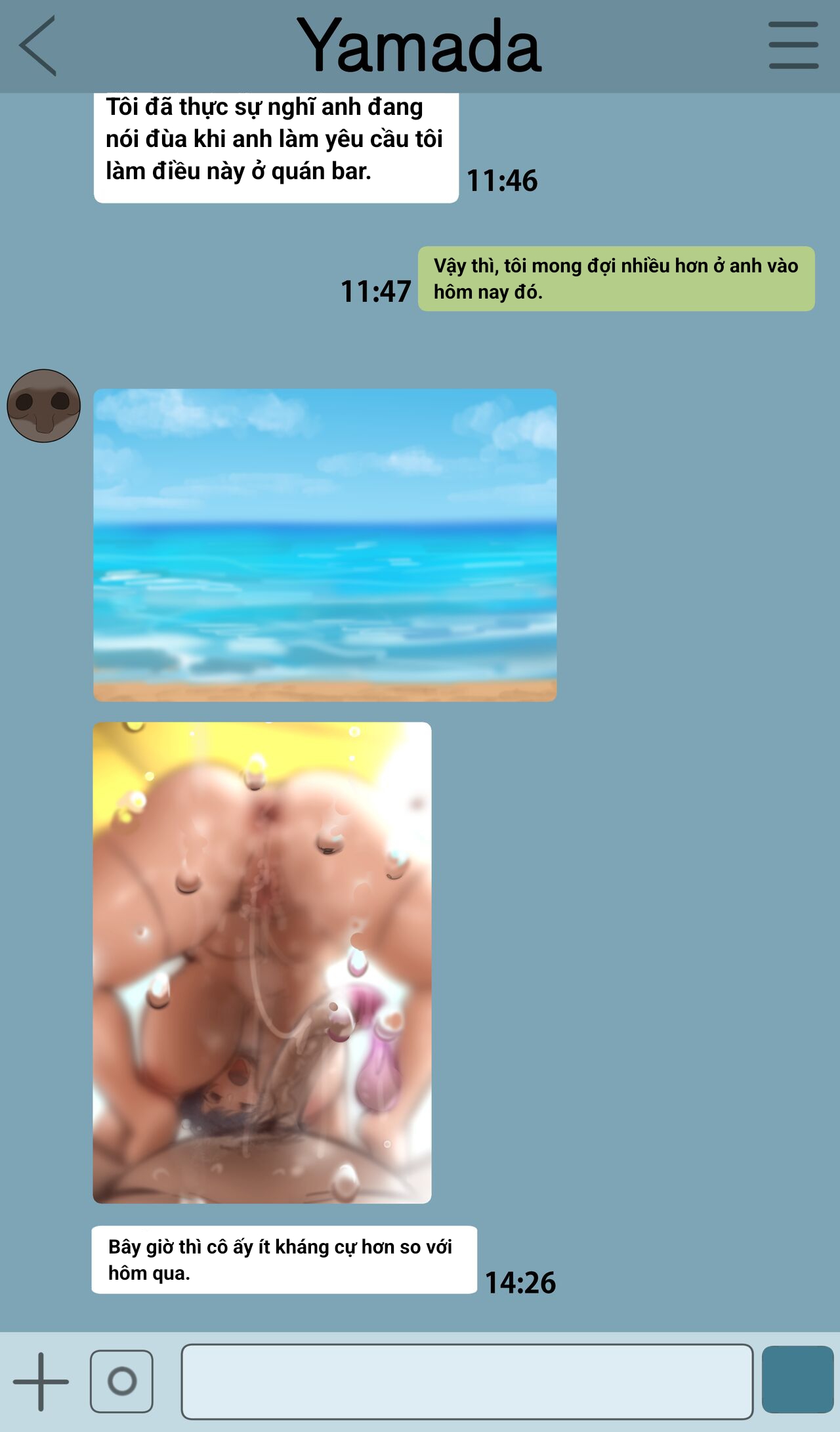 Đọc truyện hentai Shuko Komi's Netorase Trip - Oneshot