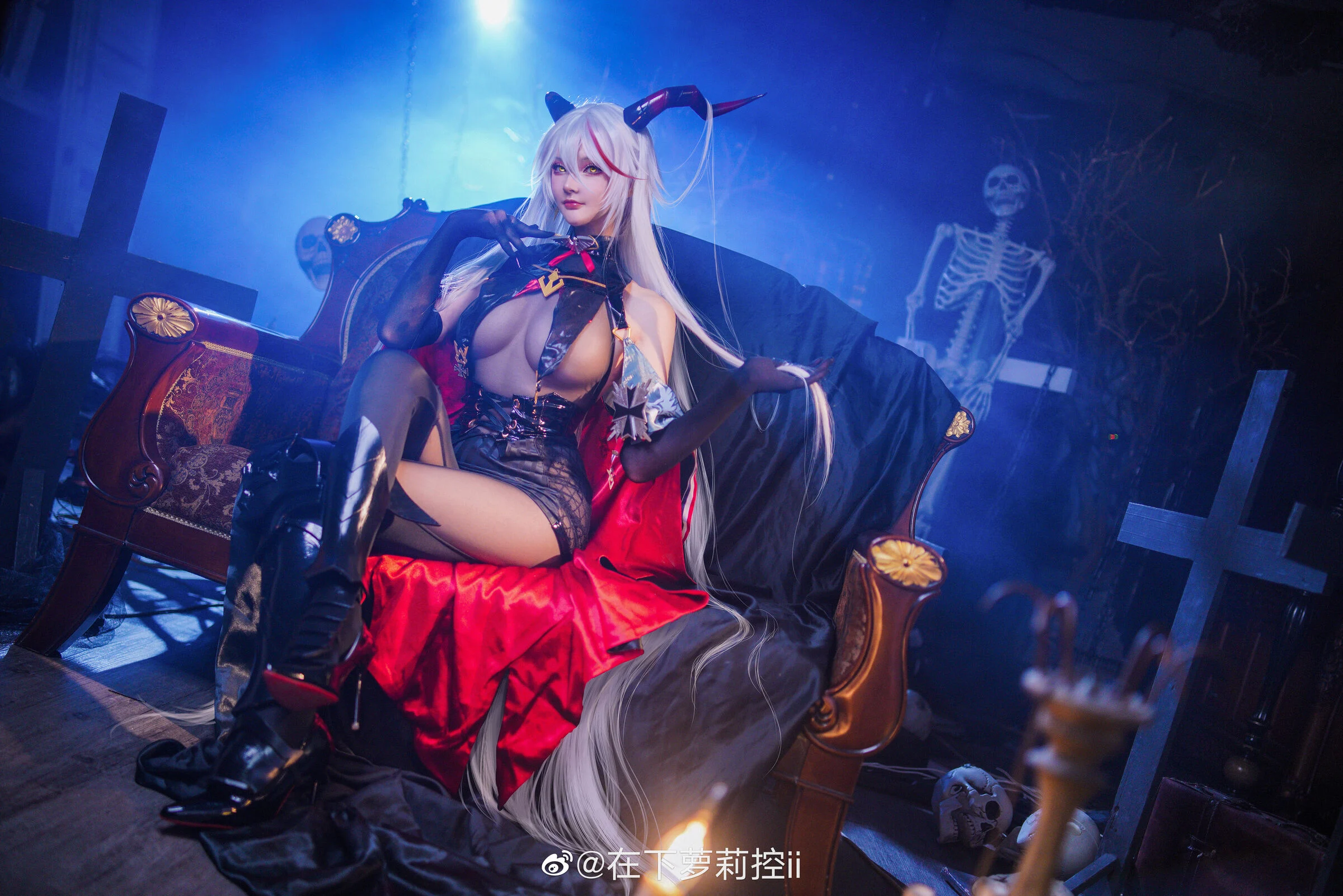 Đọc truyện hentai Tuyển tập Albums siêu phẩm Cosplay - Chap 498 - Egil + Prince Eugen + Louis IX + Atago (Azur Lane)