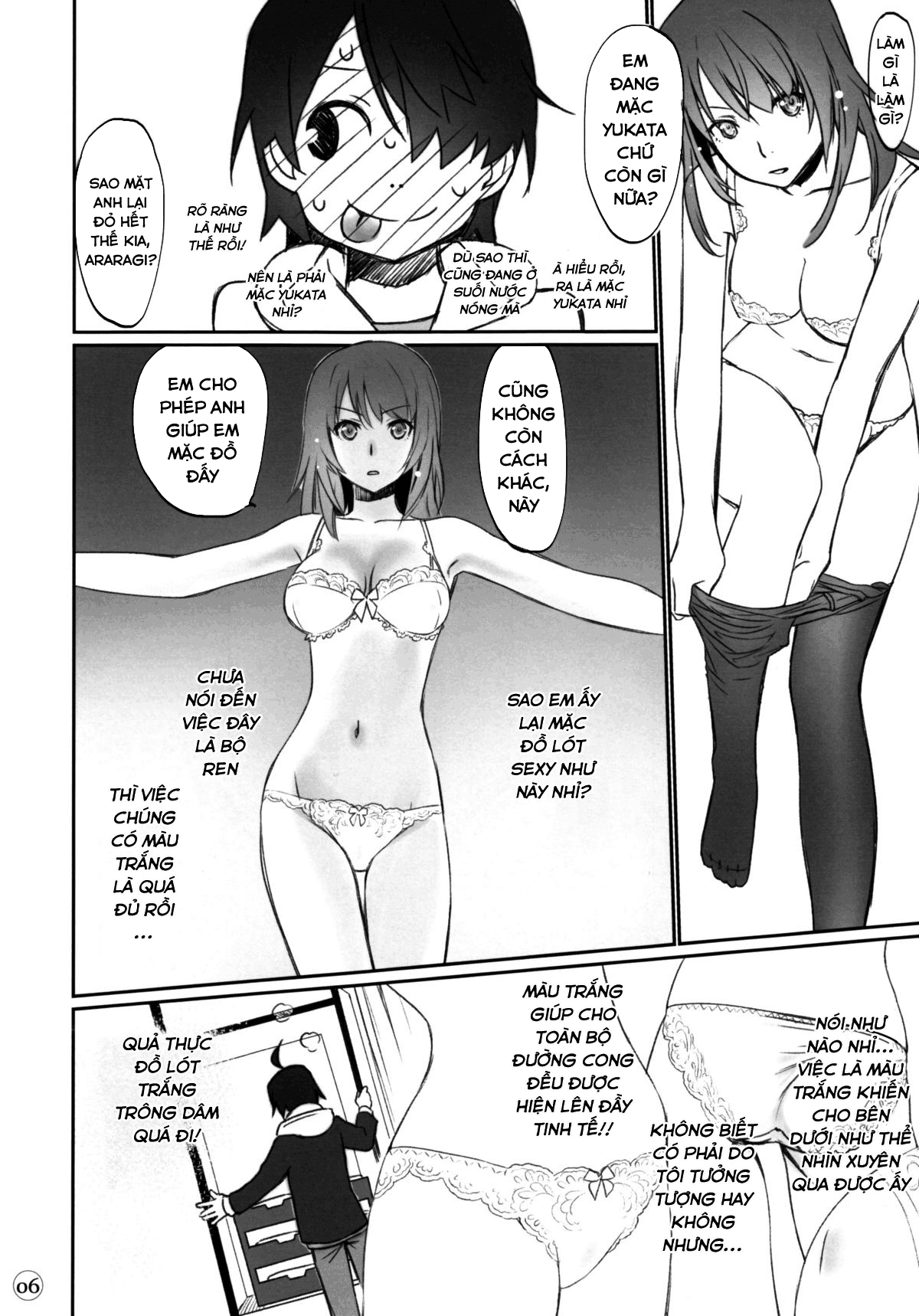 Đọc truyện hentai Hitagi family (Bakemonogatari) - Chap 1