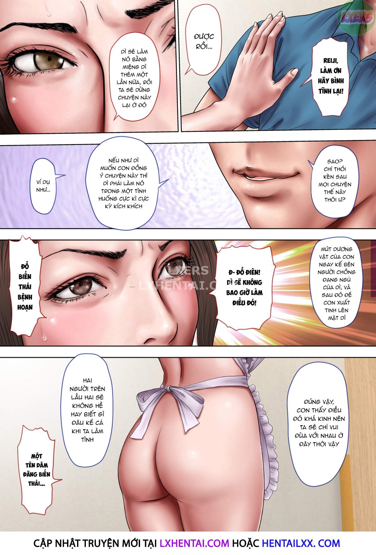 Đọc truyện hentai Thông gian với người dì quyến rũ của tôi - Chap 2 - Không che