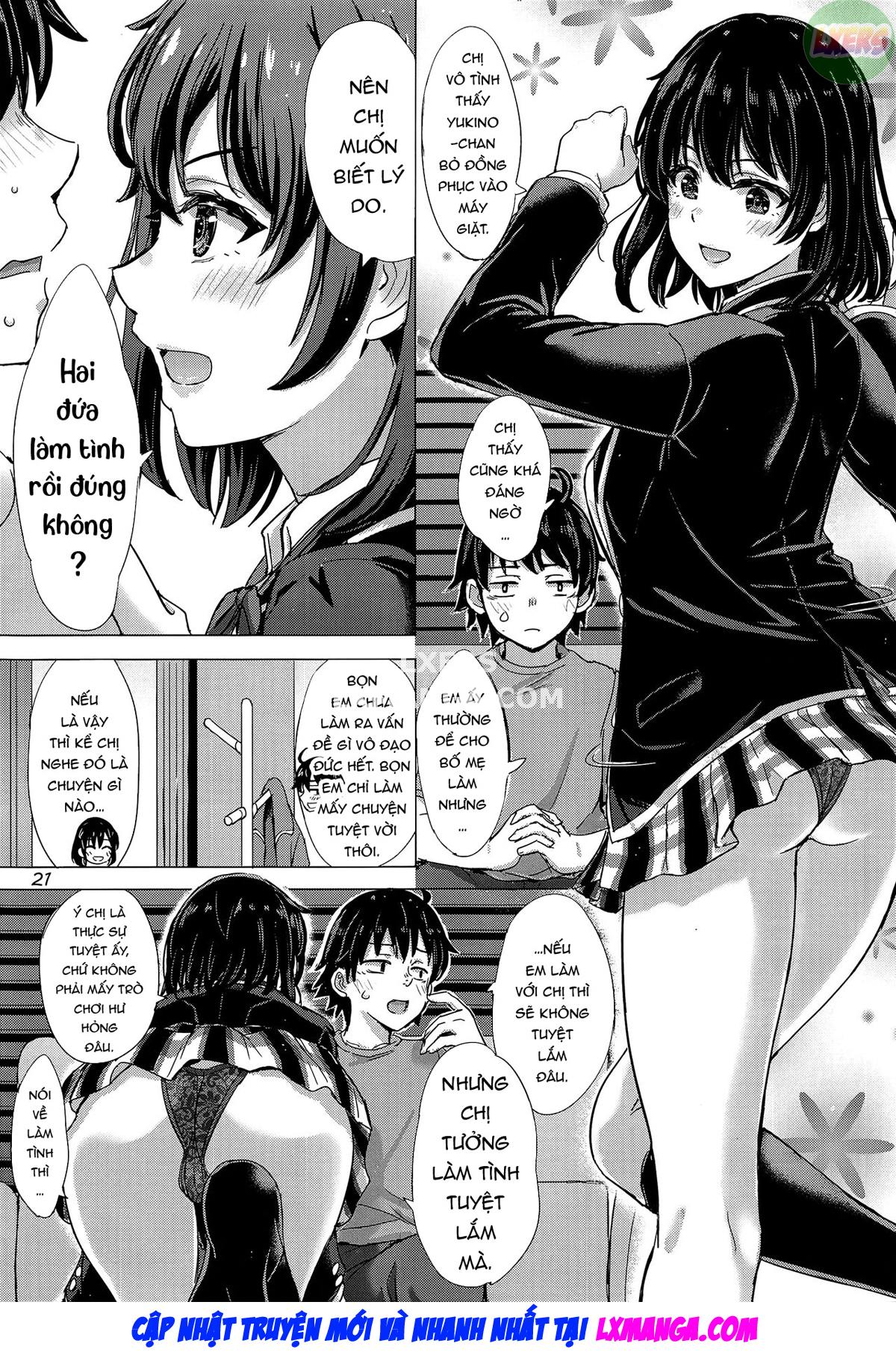 Đọc truyện hentai Bí mật nghịch ngợm của chị em nhà Yukinoshita. - Oneshot