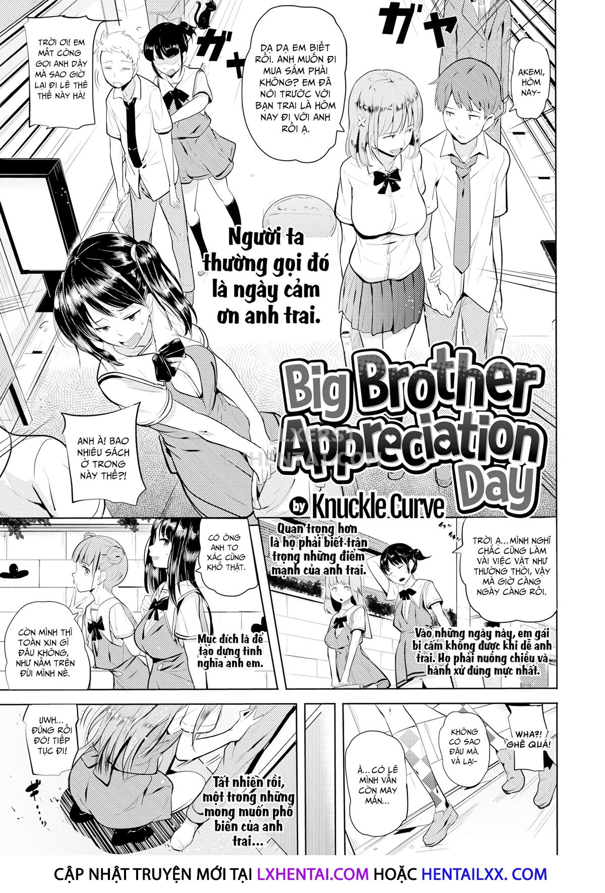Đọc truyện hentai Big Brother Appreciation Day - Oneshot