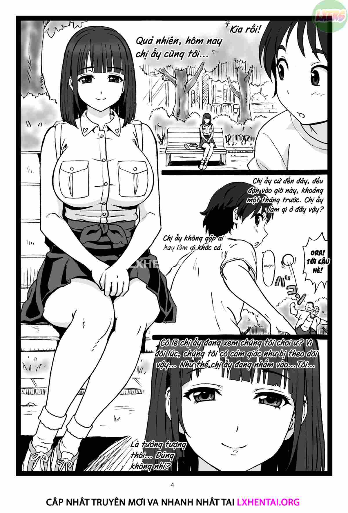 Đọc truyện hentai A Pretty Onee-San, That's Sitting On A Bench In The Park...Suddenly Says To Me: [Show Me Your Dick]. - Oneshot