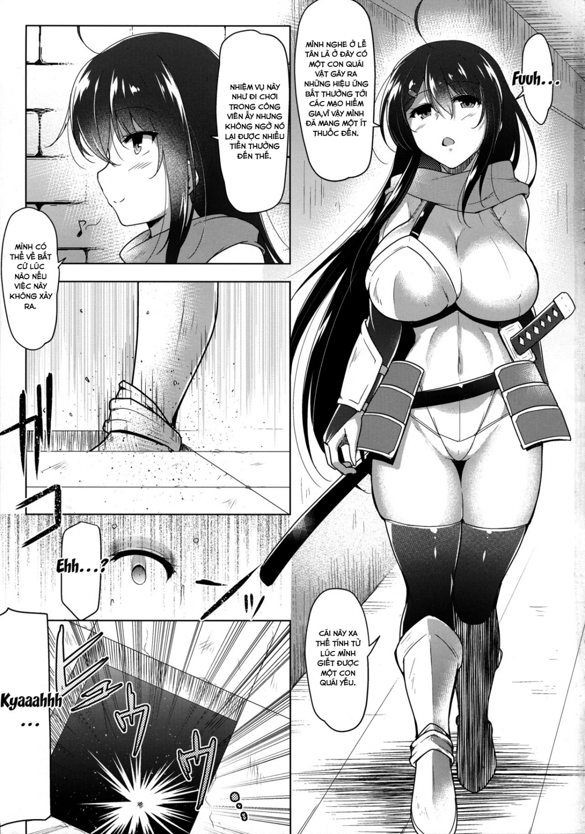 Đọc truyện hentai Nỗi đau của kiếm sĩ Futanari Shizuku - Oneshot