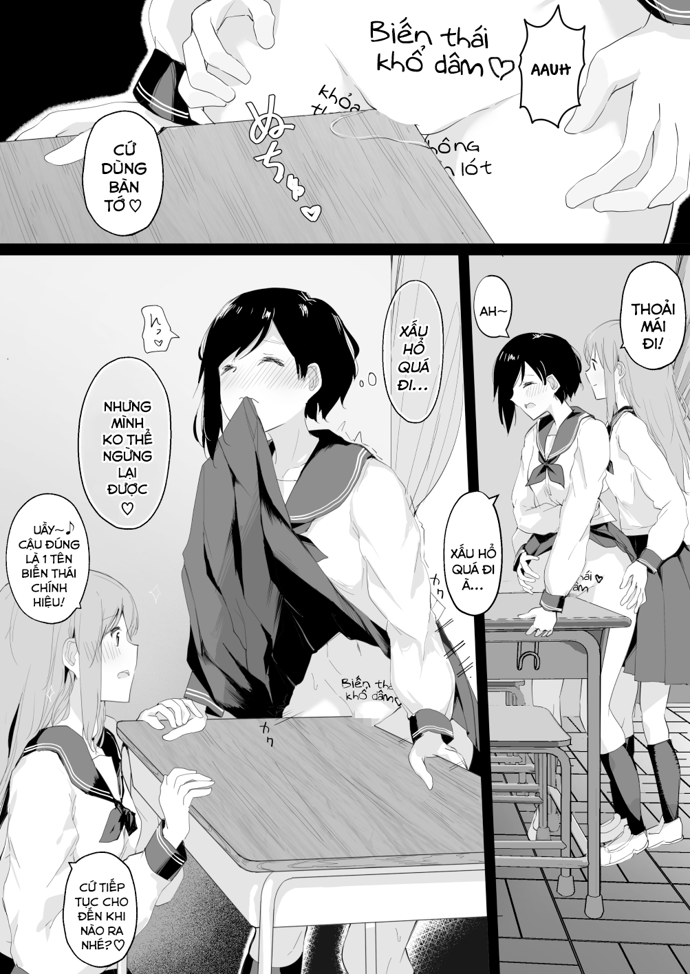 Đọc truyện hentai Super Masochist Girl Goes to School With No Panties - OneShot