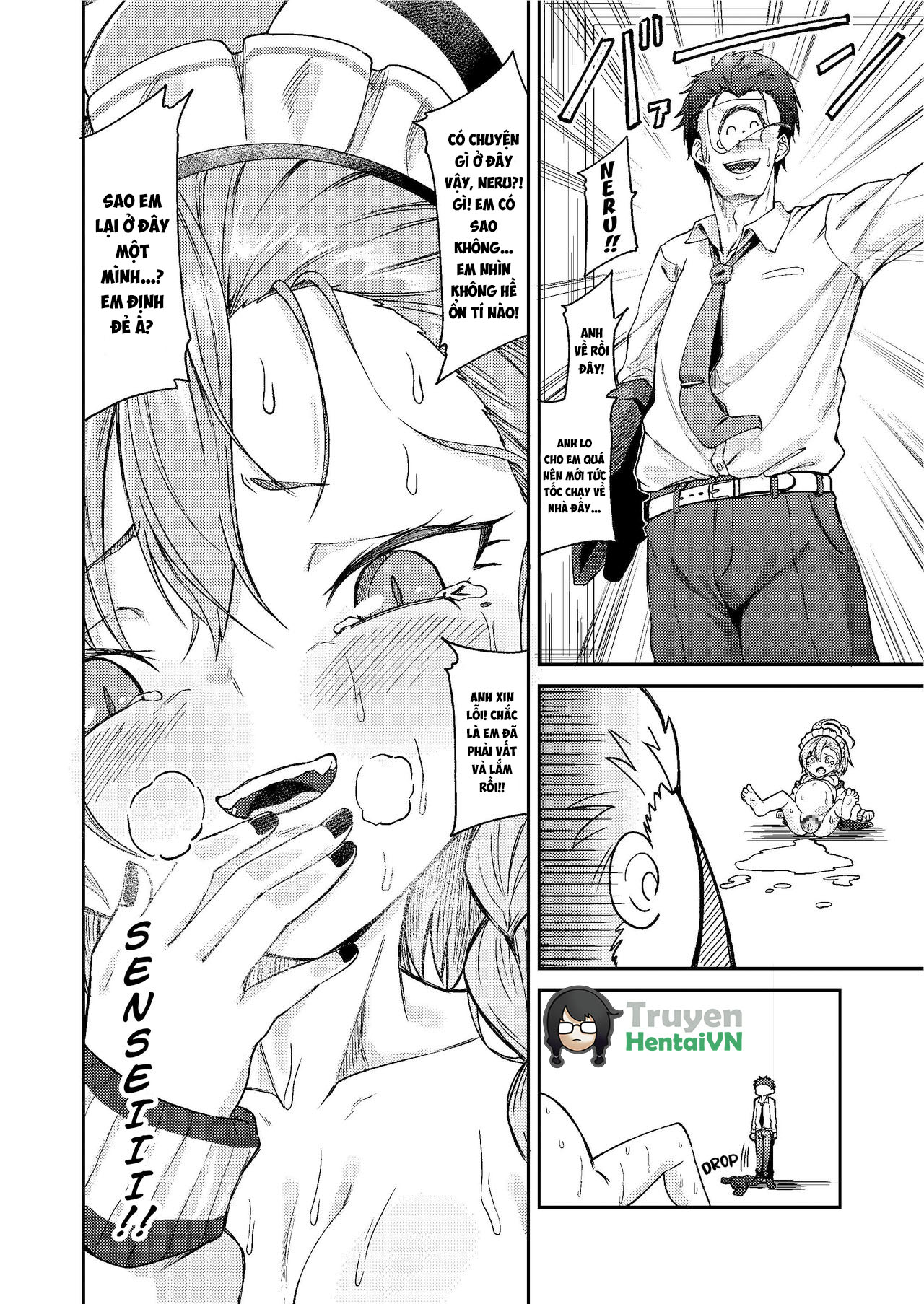 Đọc truyện hentai Sensei Wari Umarechau (Blue Archive) - Oneshot