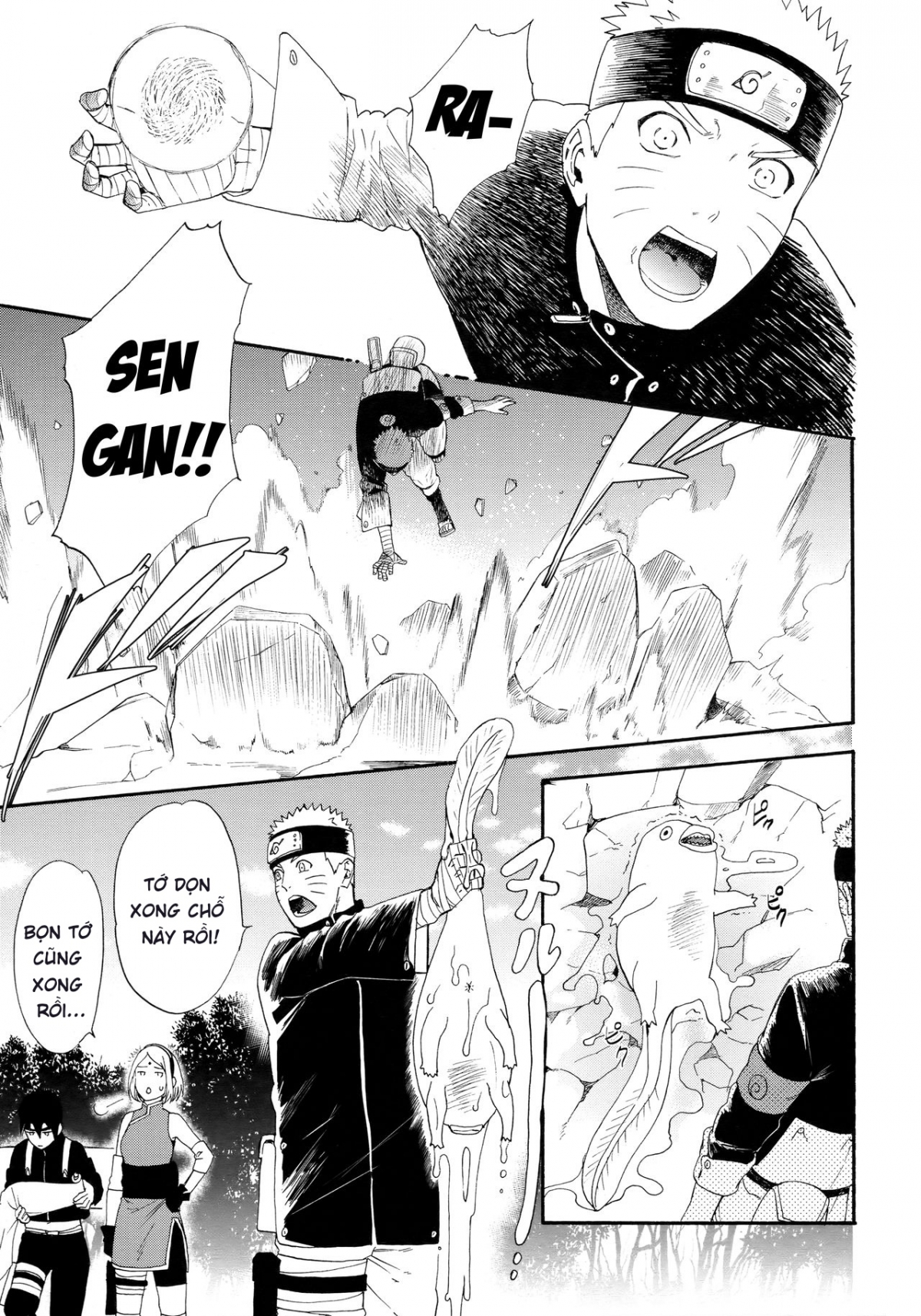 Đọc truyện hentai Chỉ Hai Chúng Ta ( Naruto Shippuden ) - Chap 1: Tuy hai nhưng mà ba...??