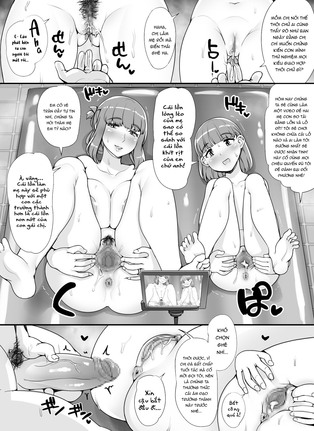 Đọc truyện hentai Dàn gái xinh trong bồn tắm - Chap 4 - Hai mẹ con ( p2 )