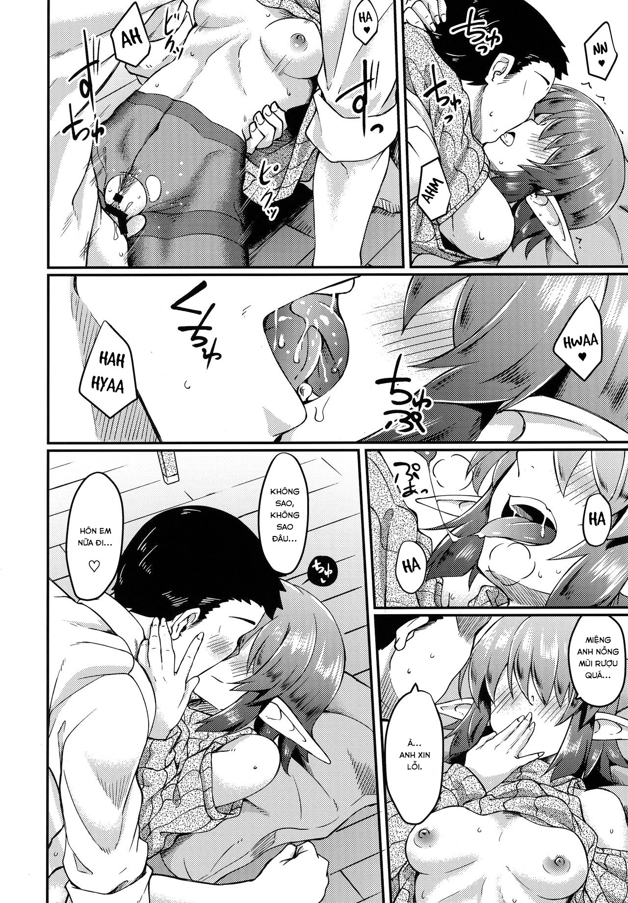 Đọc truyện hentai Sống chung một mái nhà cùng cô nàng Elf tóc che mắt - Oneshot