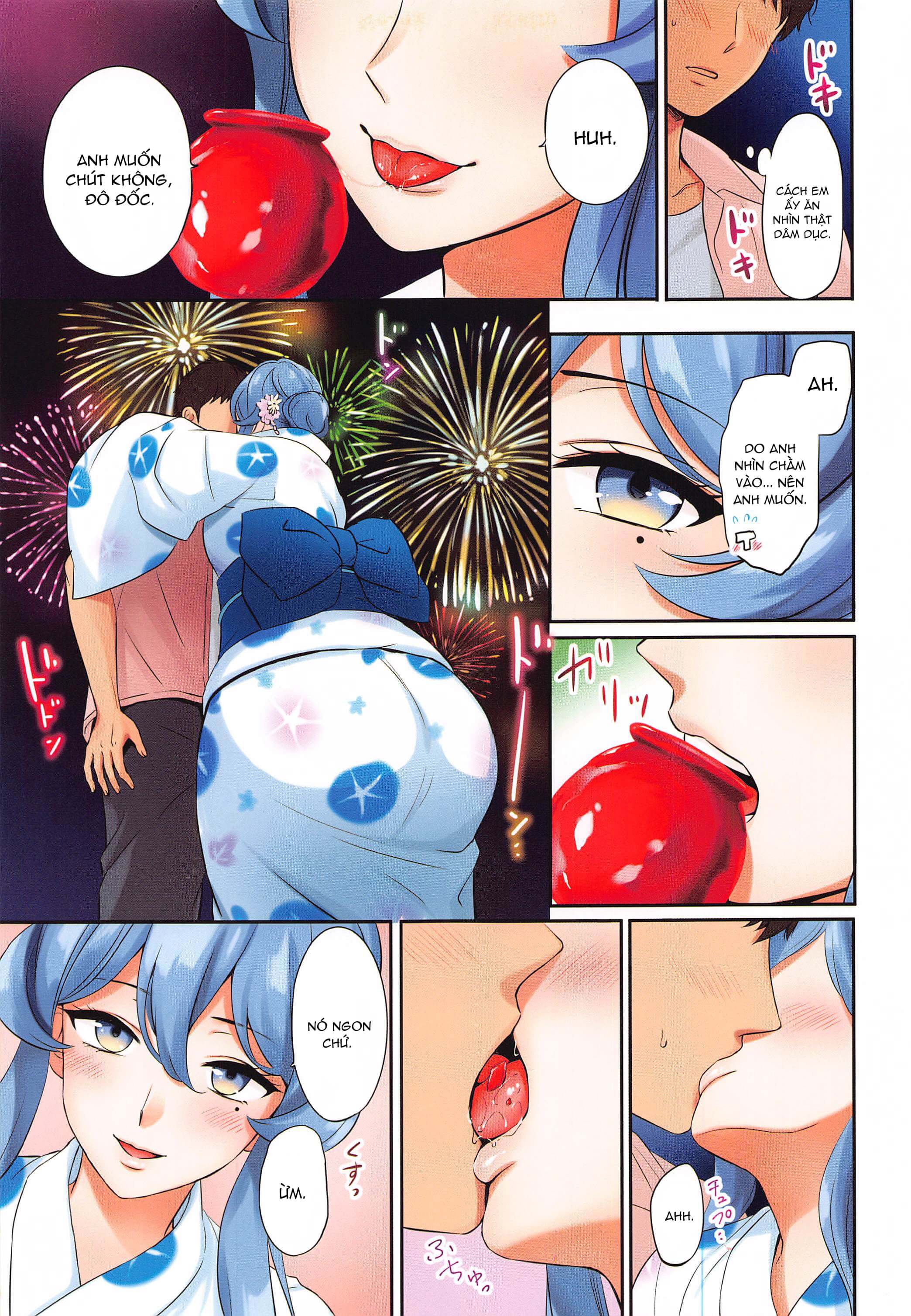 Đọc truyện hentai Lễ Hội Pháo Hoa Cùng Gotland (Kantai Collection -KanColle-) - Full Color