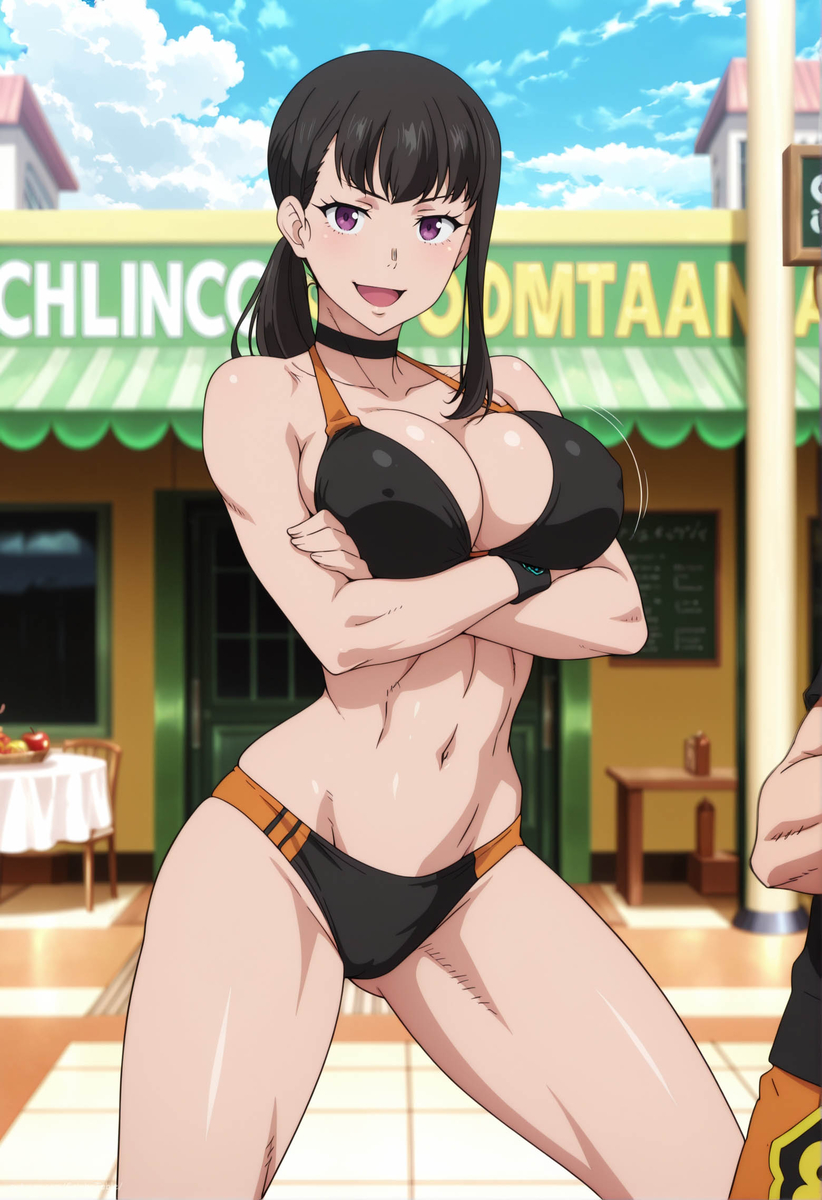 Đọc truyện hentai Tuyển tập Albums Art hentai - Chap 474 - Maki Oze | Fire Force | Beach