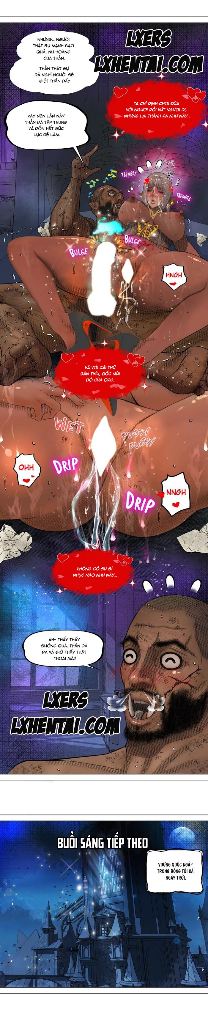 Đọc truyện hentai Nữ Hoàng Dark Elf Và Nô Lệ Orc - Chap 2