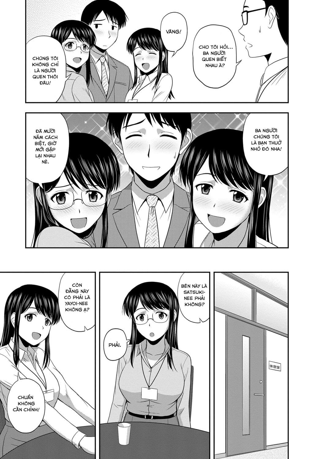 Đọc truyện hentai Tiệc Ngủ Qua Đêm Cùng Hai Chị Em Áo Dài - Oneshot