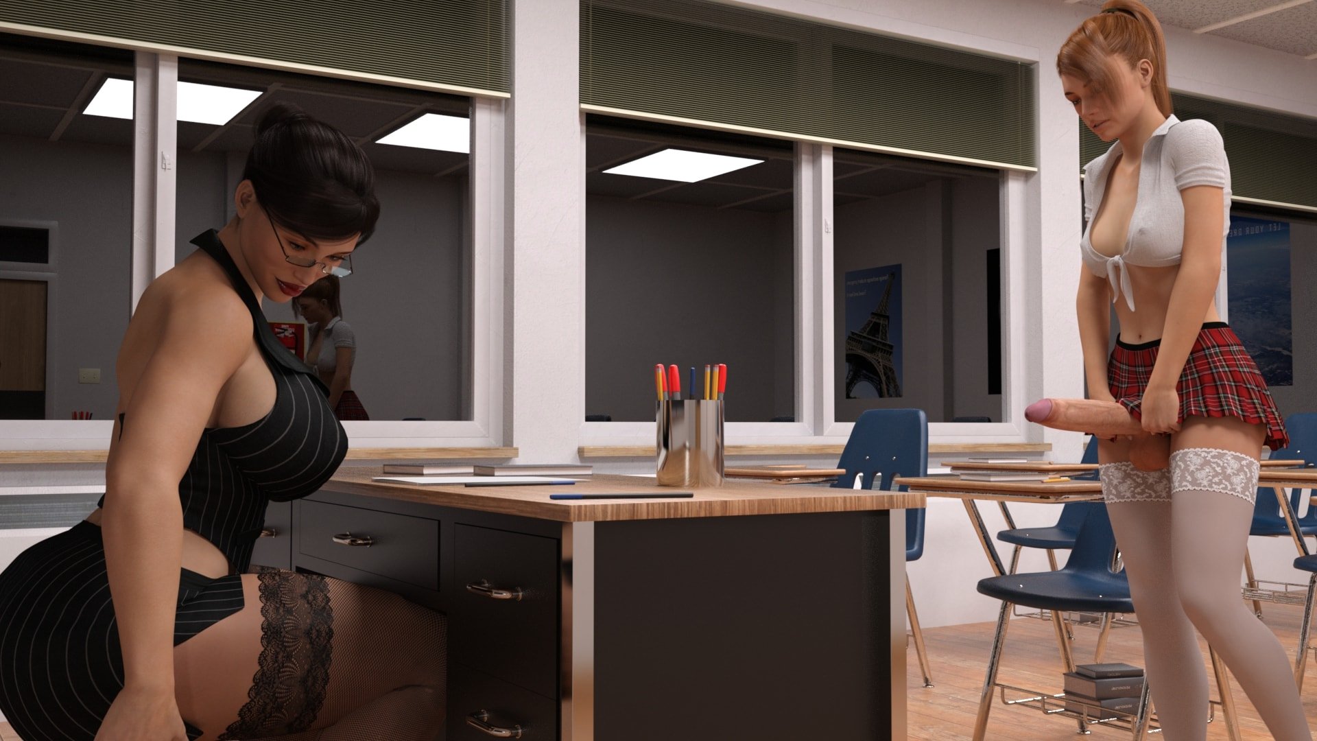 Đọc truyện hentai Cô giáo dâm đãng địt học sinh - Jerk-Off Time