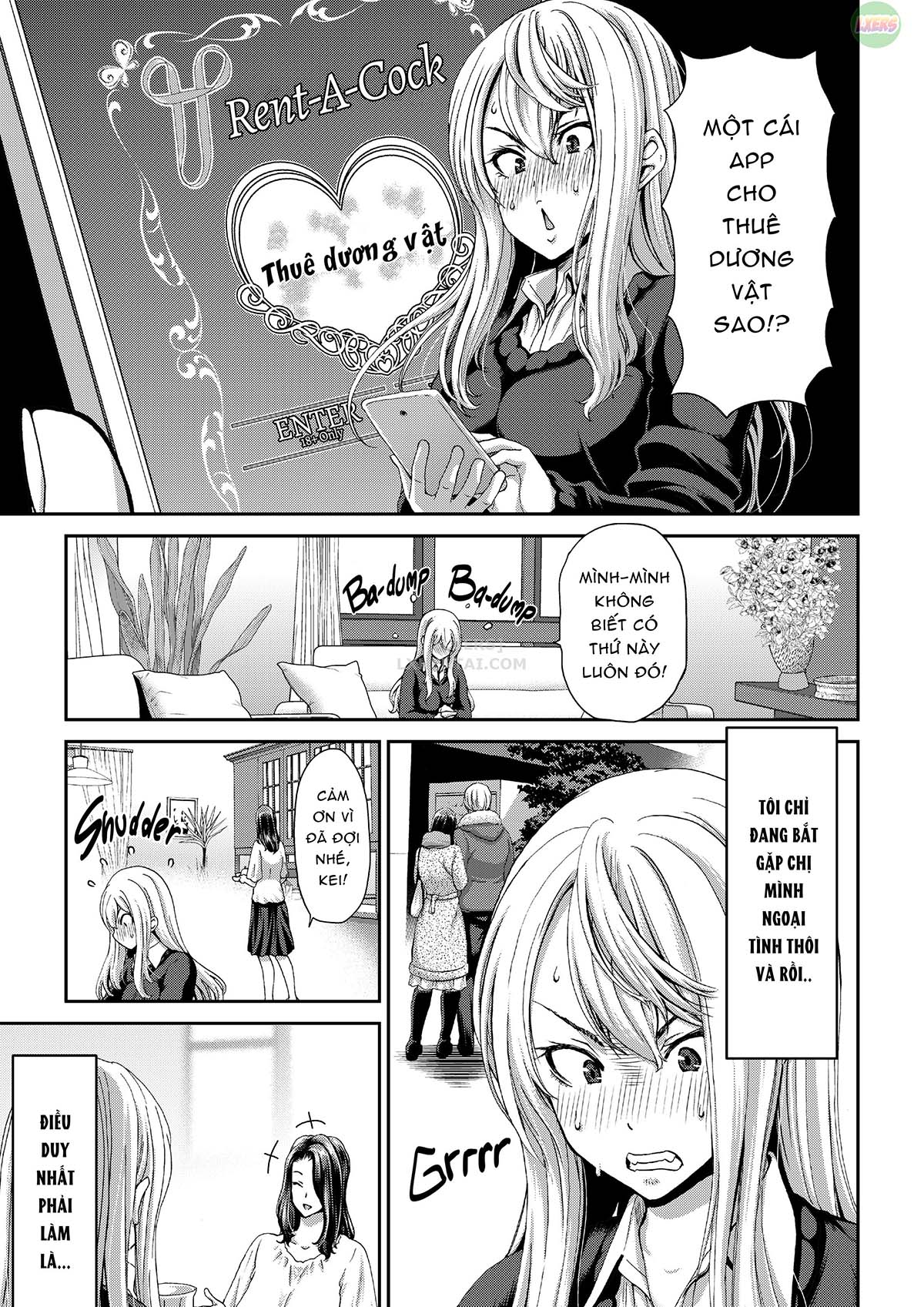 Đọc truyện hentai Cặc cho thuê: Chị em nhà Akiyama - Chap 3