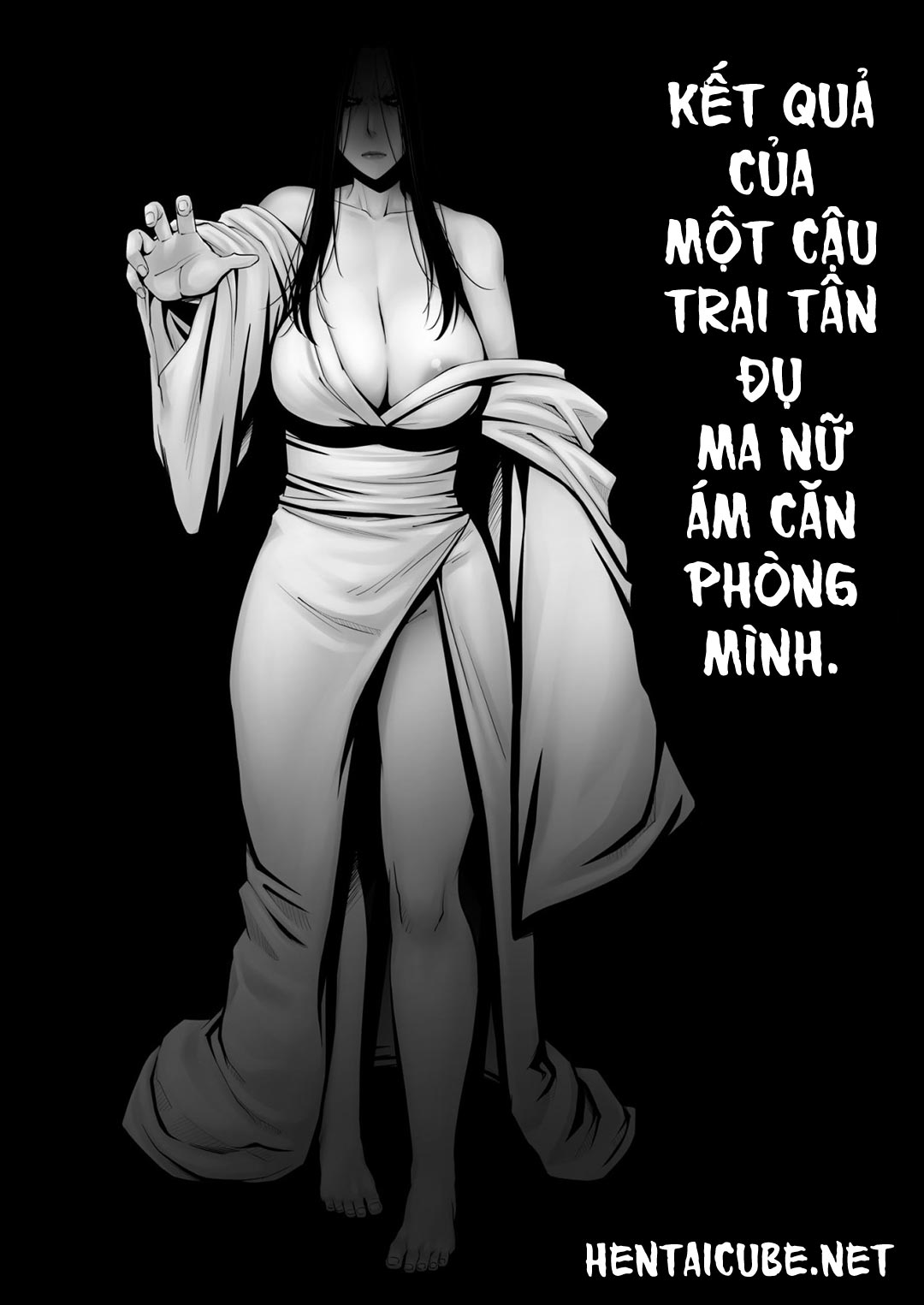 Đọc truyện hentai Cậu trai tân đụ ma nữ ám phòng mình - Oneshot