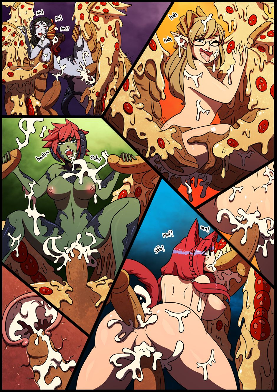 Đọc truyện hentai Đại tiệc Pizza - Oneshot