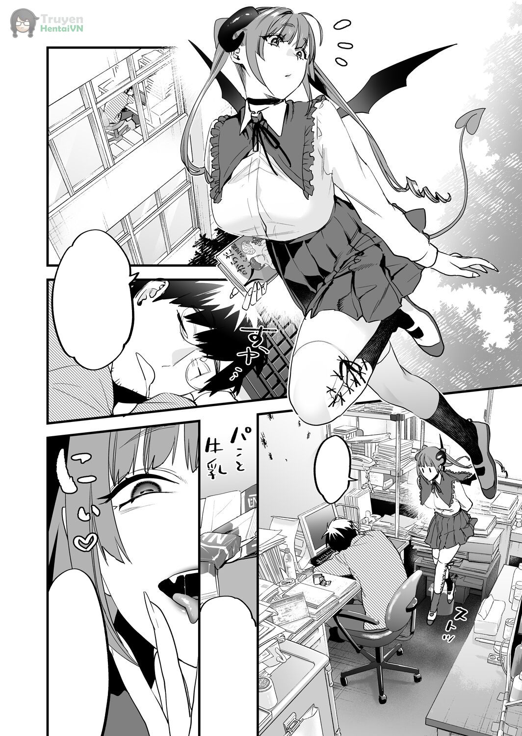 Đọc truyện hentai Koukan Ryuugakusei -Succubus-tachi to Boku - Oneshot