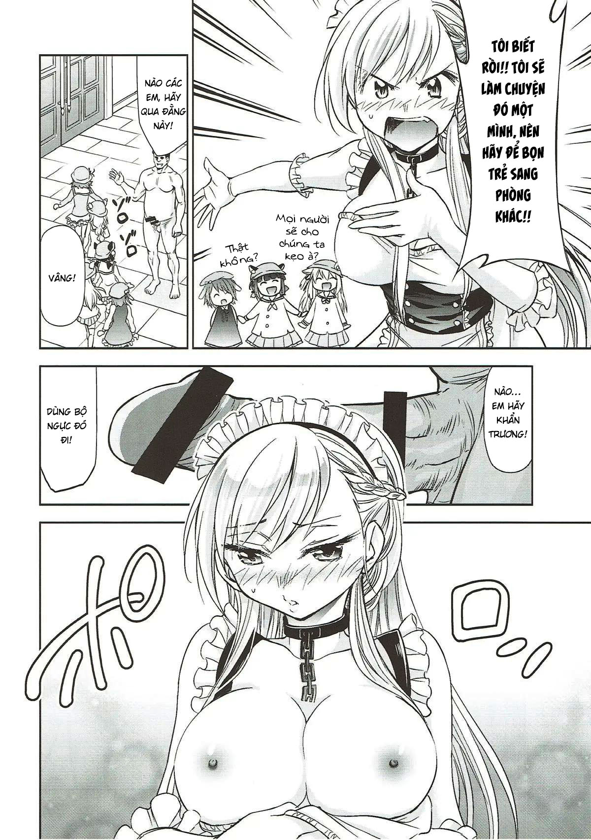 Đọc truyện hentai Công việc dọn dẹp vật liệu thượng cấp của Belfast - Oneshot nứng