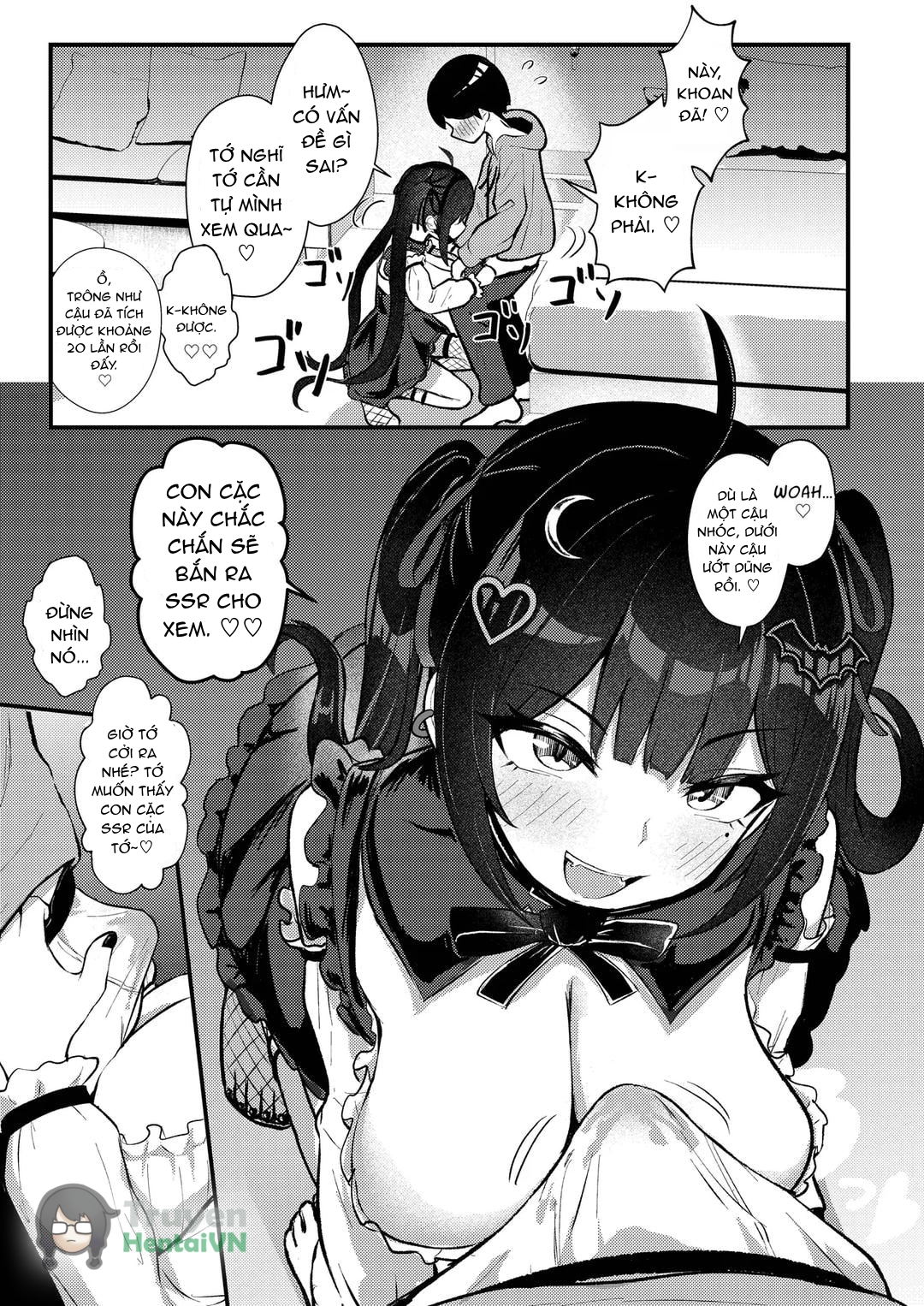 Đọc truyện hentai Hinekure Doutei ga Off-kai Ittara Succubus ni Ochinchin Propose Shichatta Hanashi - Oneshot