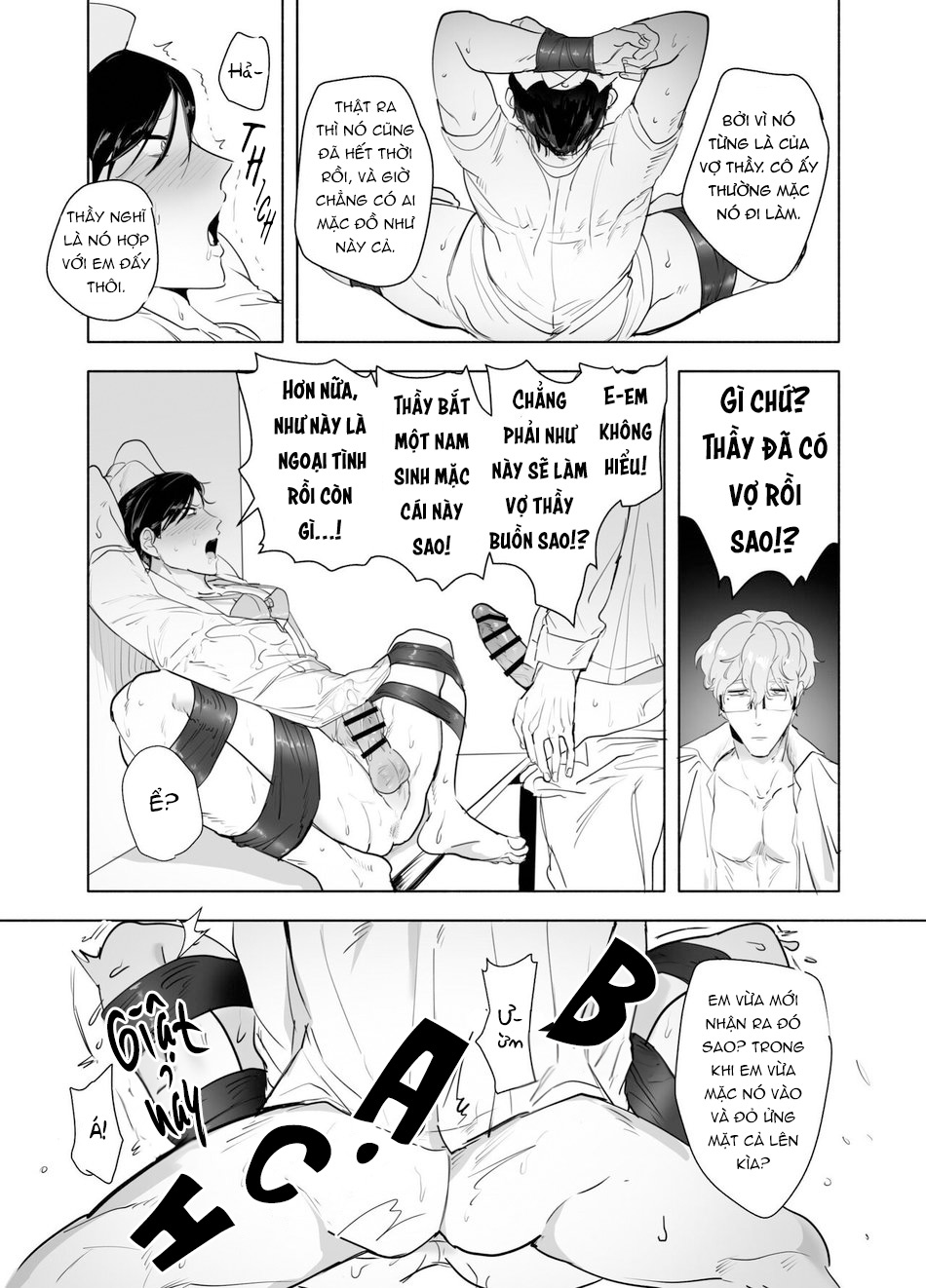 Đọc truyện hentai Cosplay y tá nóng bỏng cùng giáo viên biến thái trong phòng Hội Học sinh - Chap 2