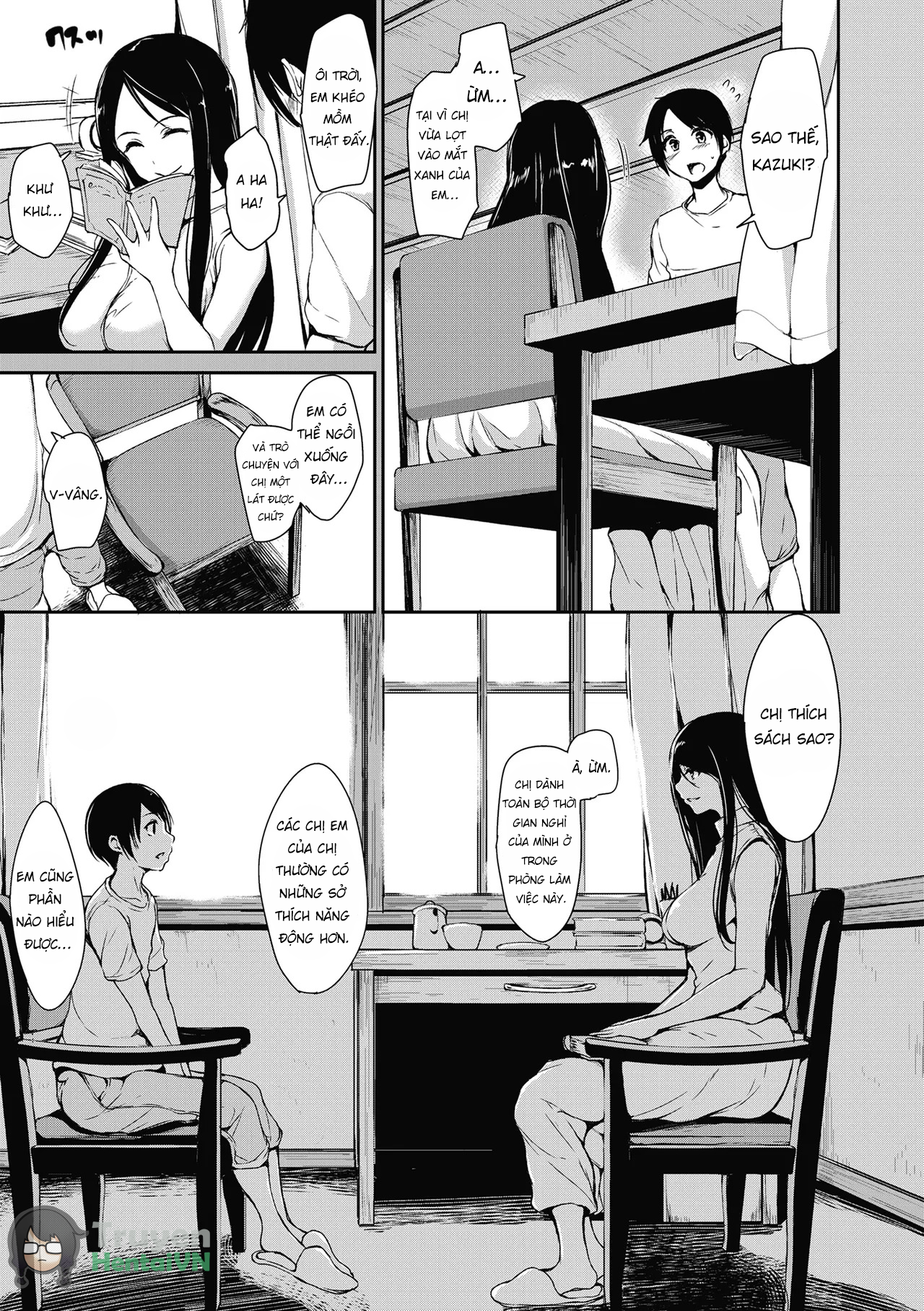 Đọc truyện hentai At Home Harem Fudeoro Sisters - Chap 2