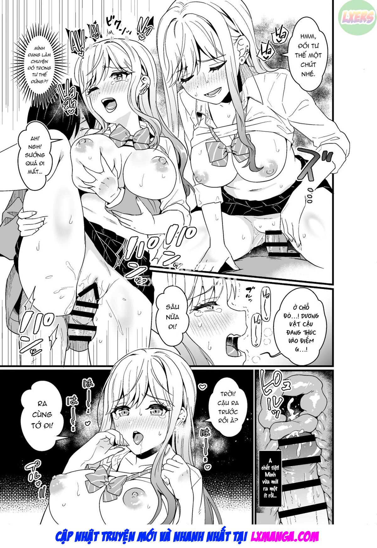 Đọc truyện hentai That Time Gyarus Asked Me To Grope Their Tits After Class - Oneshot