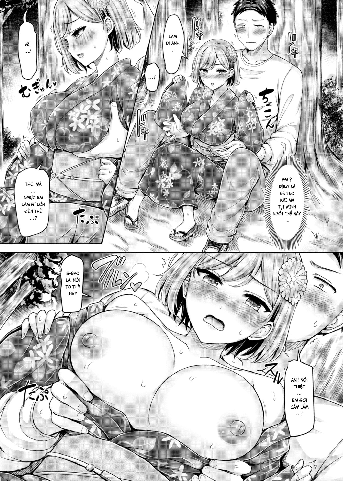 Đọc truyện hentai Cô Nàng Xinh Xắn và Anh Chàng May Mắn! - Oneshot