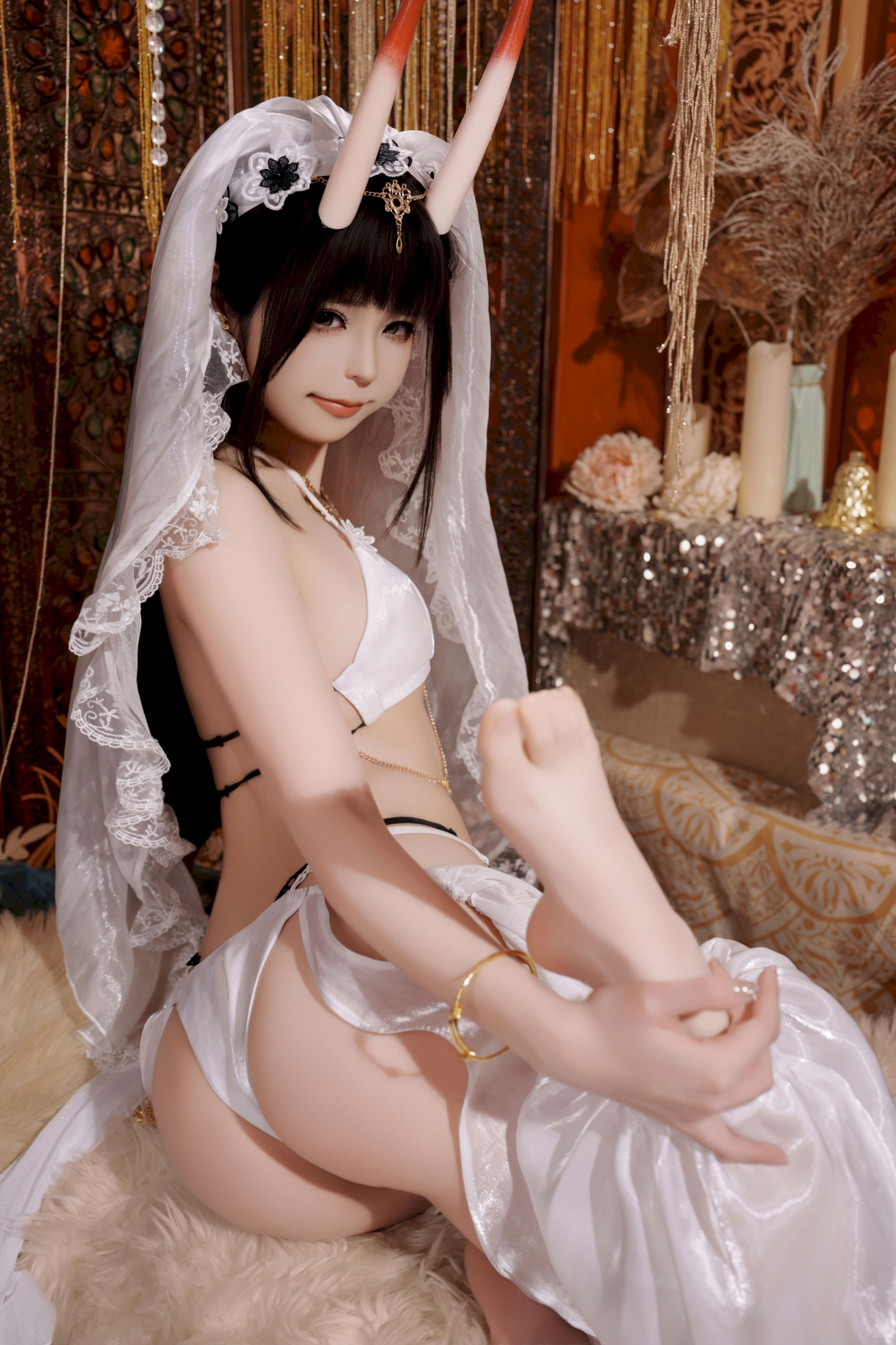 Đọc truyện hentai Tuyển tập Albums siêu phẩm Cosplay - Chap 1435 - Quan Ran is a little hungry (Azur Lane, Noshiro Dancer)