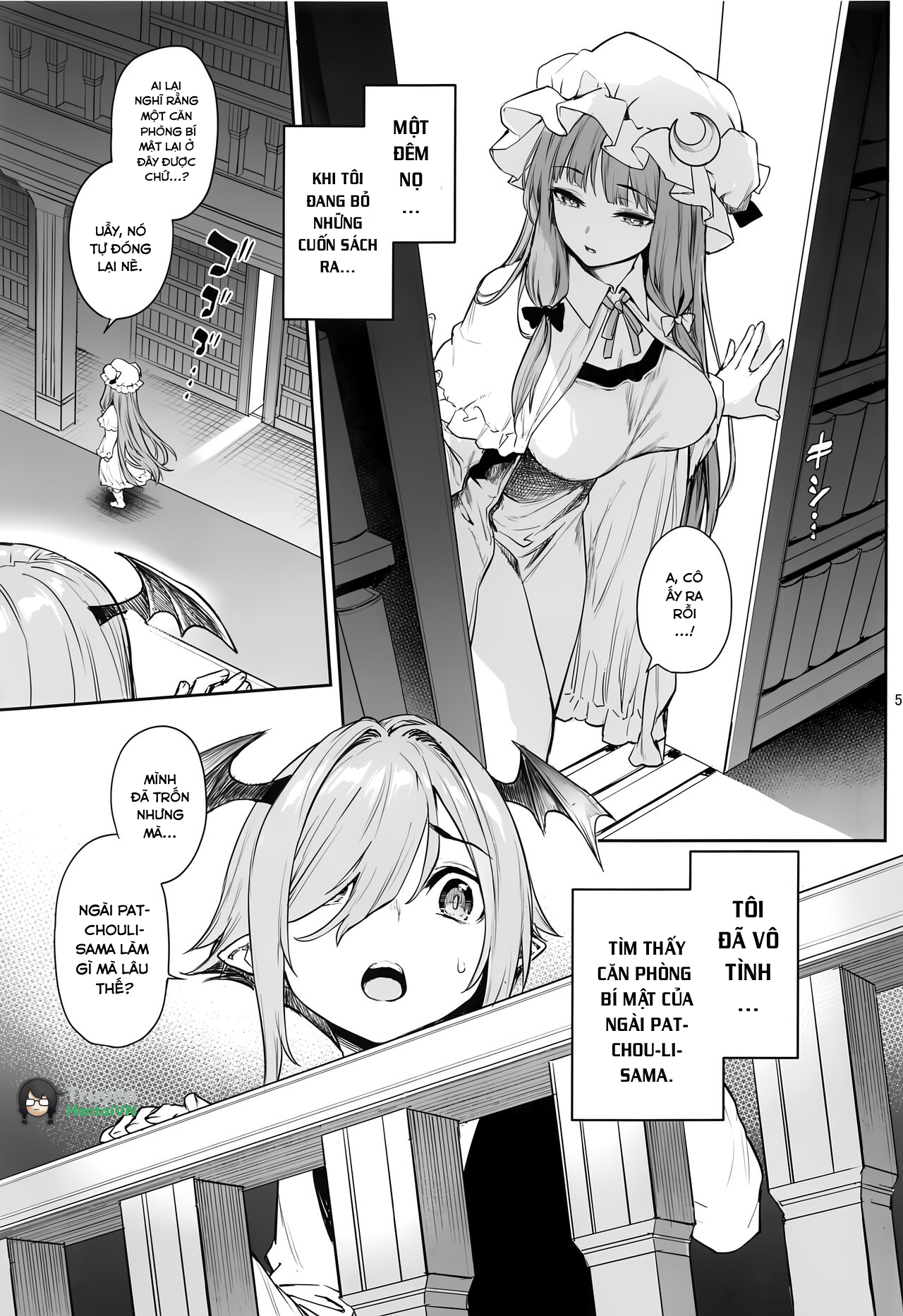 Đọc truyện hentai Patchouli-sama to Himitsu no Heya - oneshot