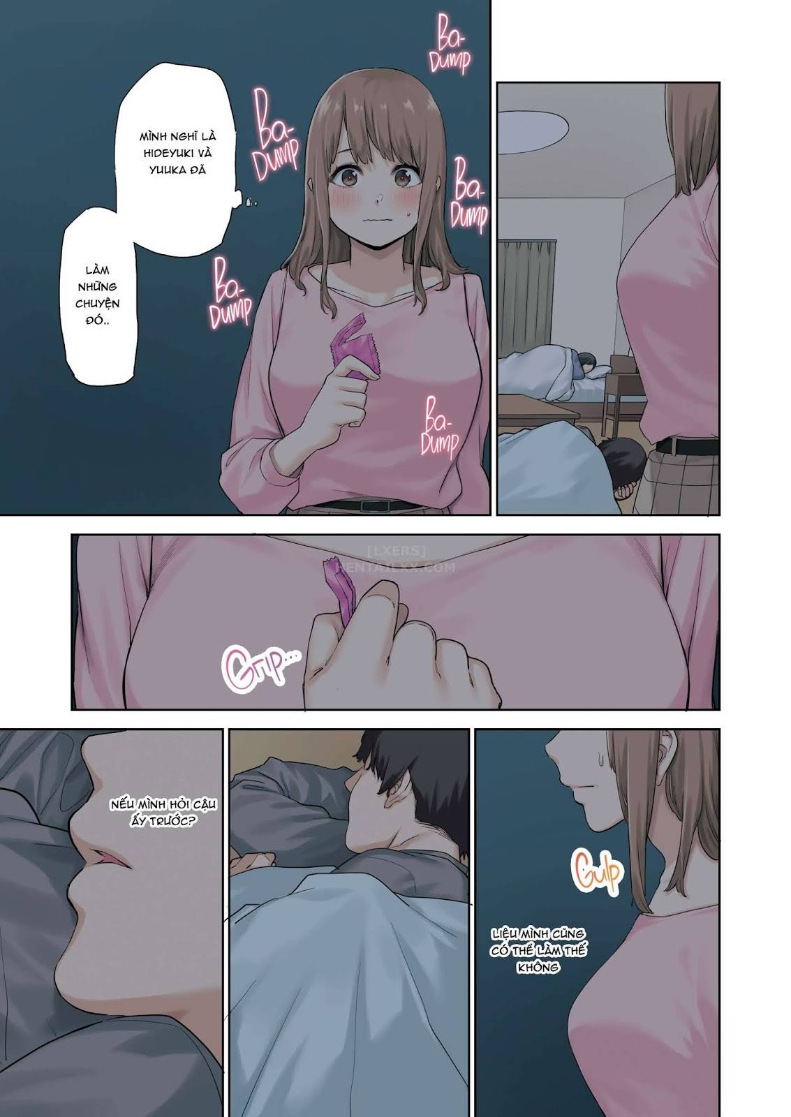 Đọc truyện hentai Kanojo Ga Fuzai No Aida, Kanojo No Shinyuu To Shirokujichuu, Nakadashi Shimashita - Oneshot