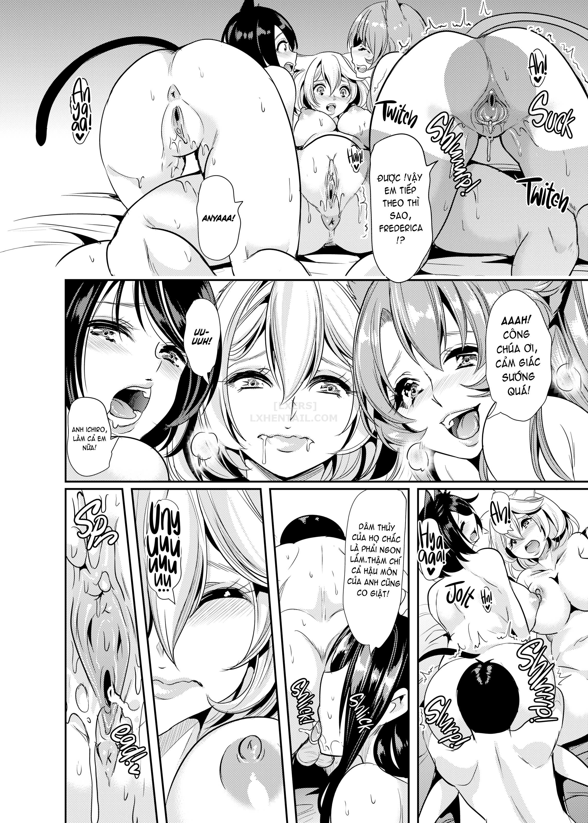 Đọc truyện hentai My Harem in Another World Collection - Chap 4 - Eight-Way Huge Cat Orgy!
