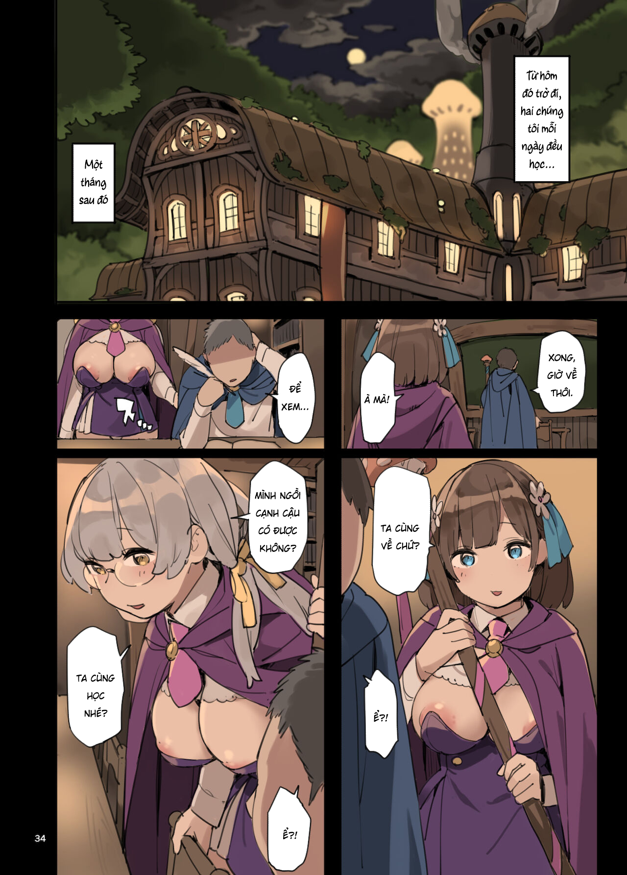 Đọc truyện hentai Học làm tình bằng ma pháp! - Chap 2 - [END]