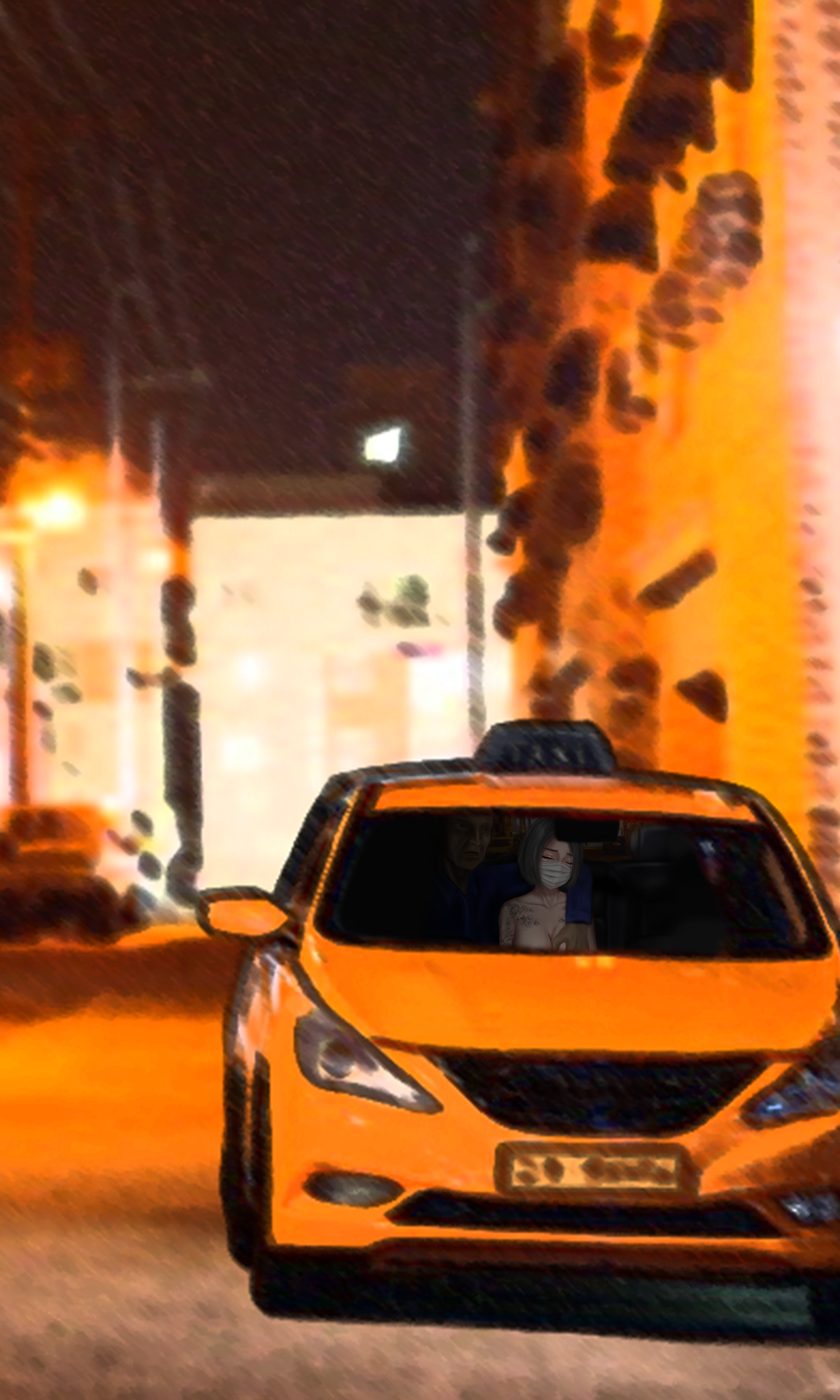 Đọc truyện hentai Night Taxi - Oneshot