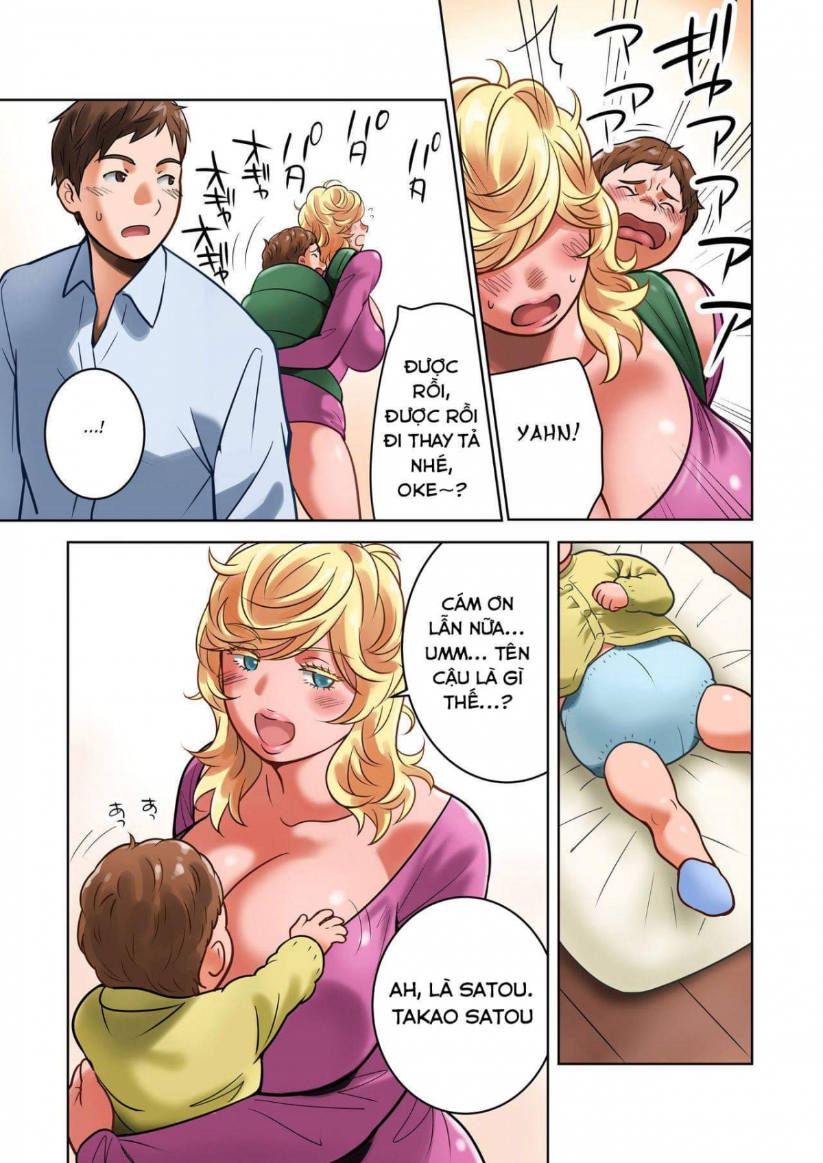 Đọc truyện hentai Chichinomi Ksan no Bonyuu - Chap 1